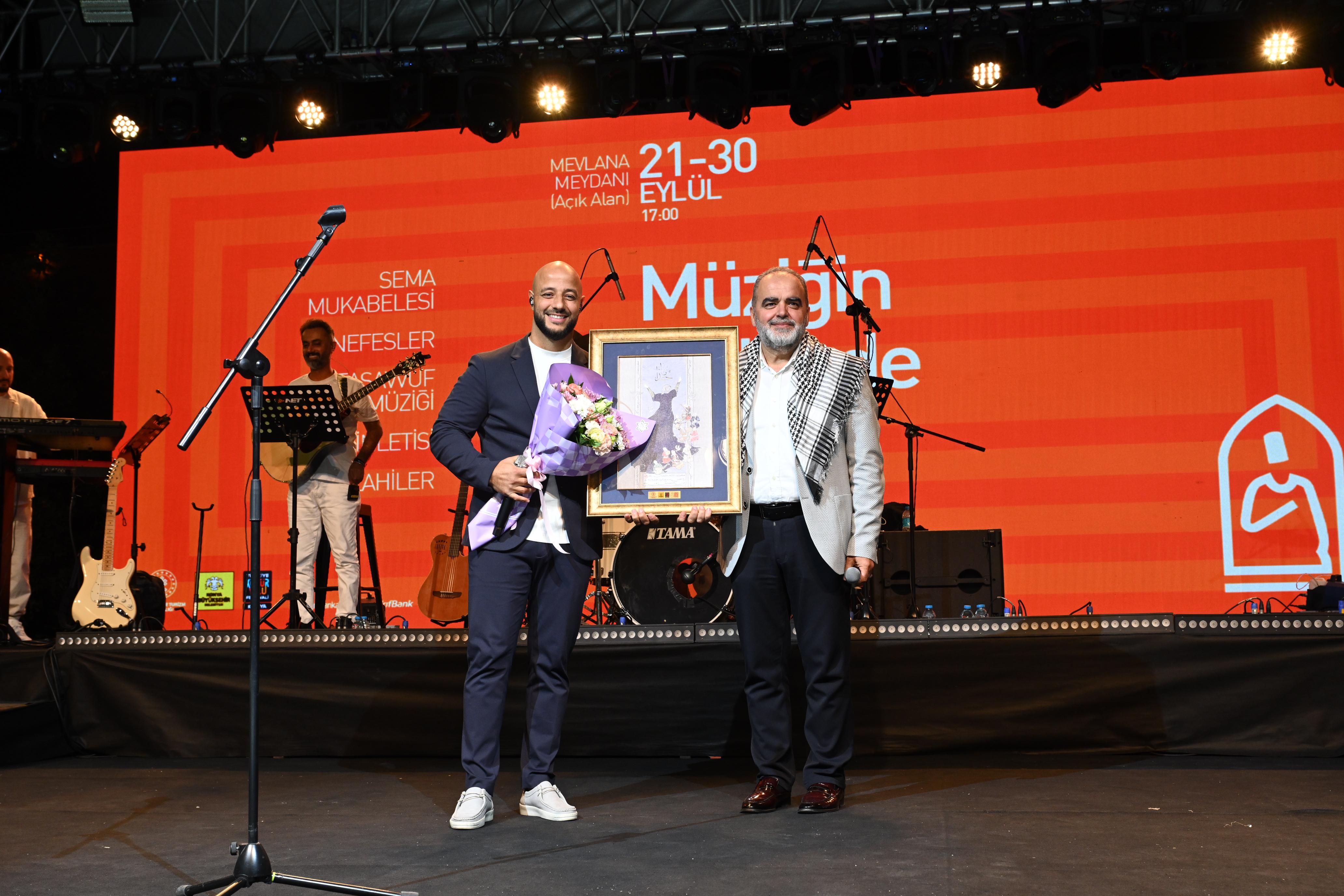MAHER ZAİN, ULUSLARARASI KONYA MİSTİK MÜZİK FESTİVALİ’NDE KONYALILARLA BULUŞTU