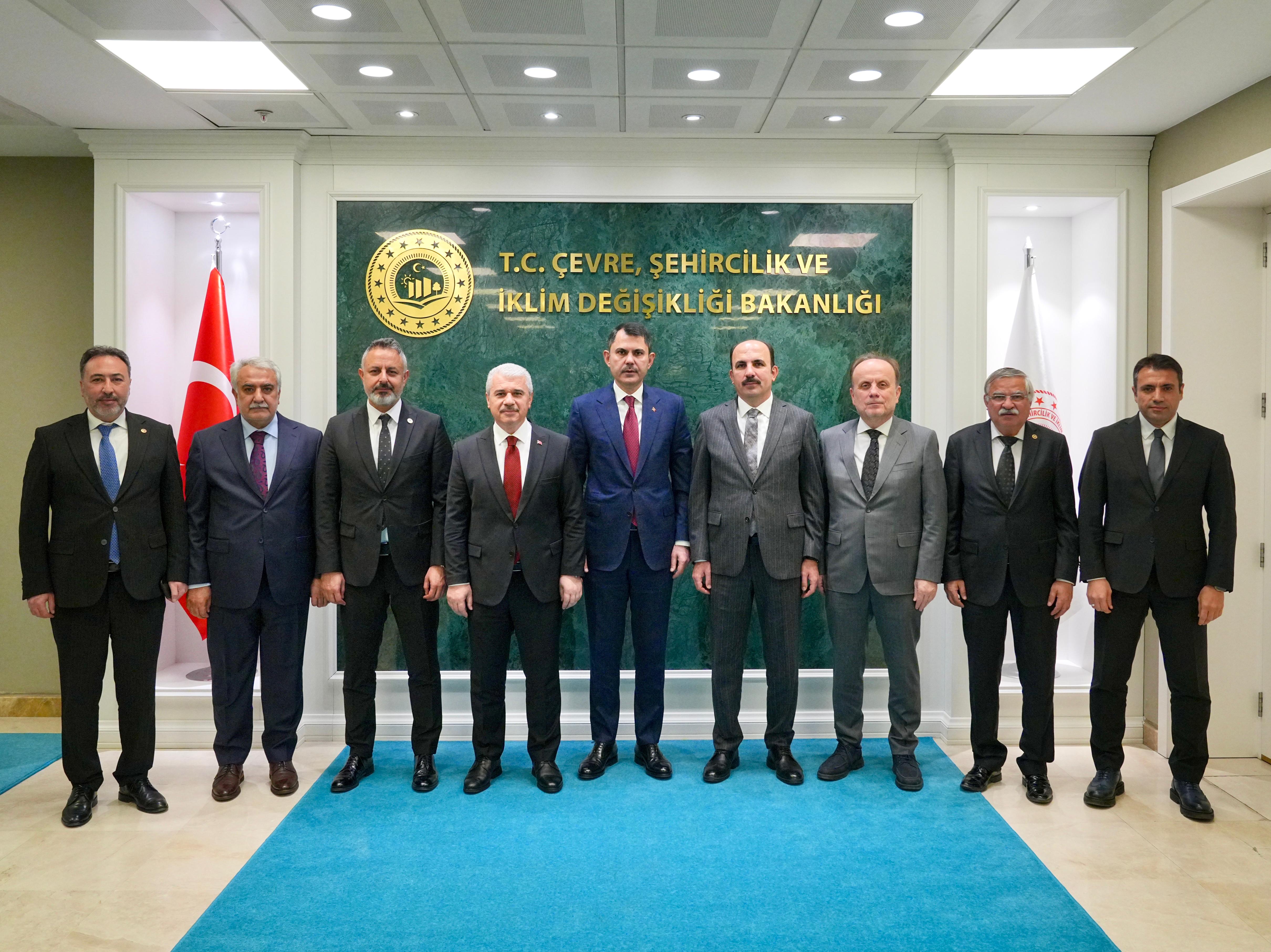 KONYA HEYETİ BAKANLARLA KONYA YATIRIMLARINI DEĞERLENDİRDİ