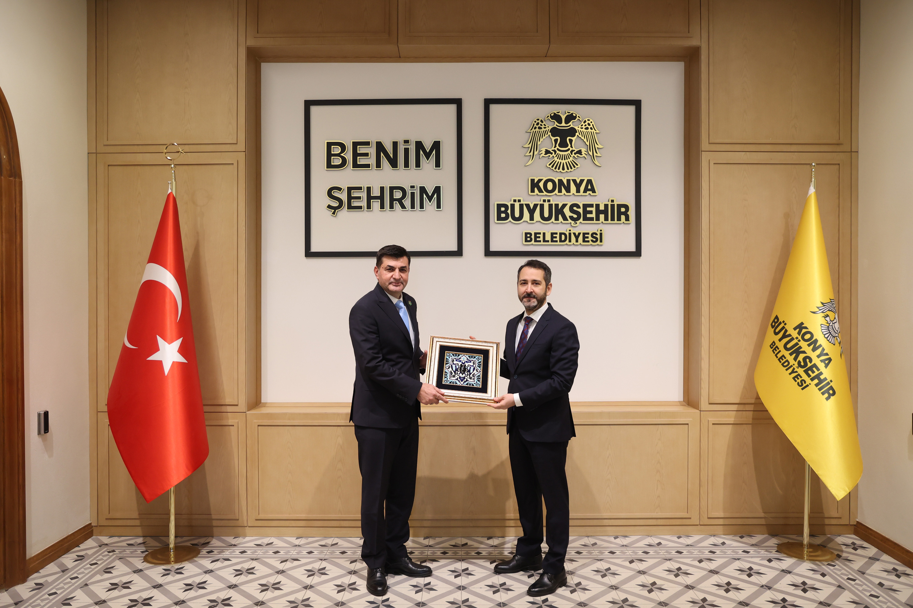 TÜRKİYE HARP MALULÜ GAZİLER ŞEHİT DUL VE YETİMLERİ DERNEĞİ’NDEN KONYA BÜYÜKŞEHİR’E ZİYARET
