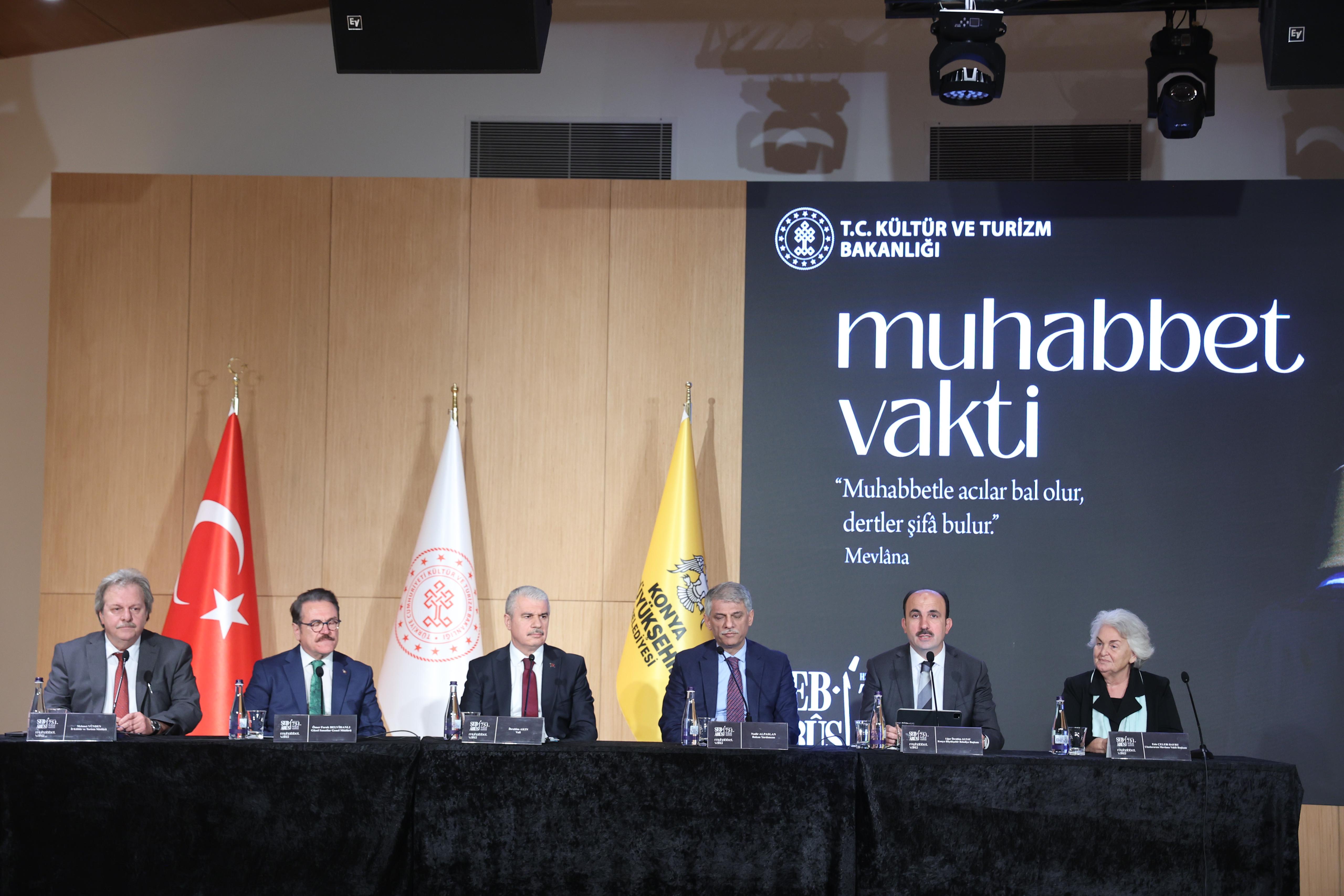 HZ. MEVLANA’NIN 751. VUSLAT YIL DÖNÜMÜ ULUSLARARASI ANMA TÖRENLERİ’NİN TANITIM TOPLANTISI YAPILDI