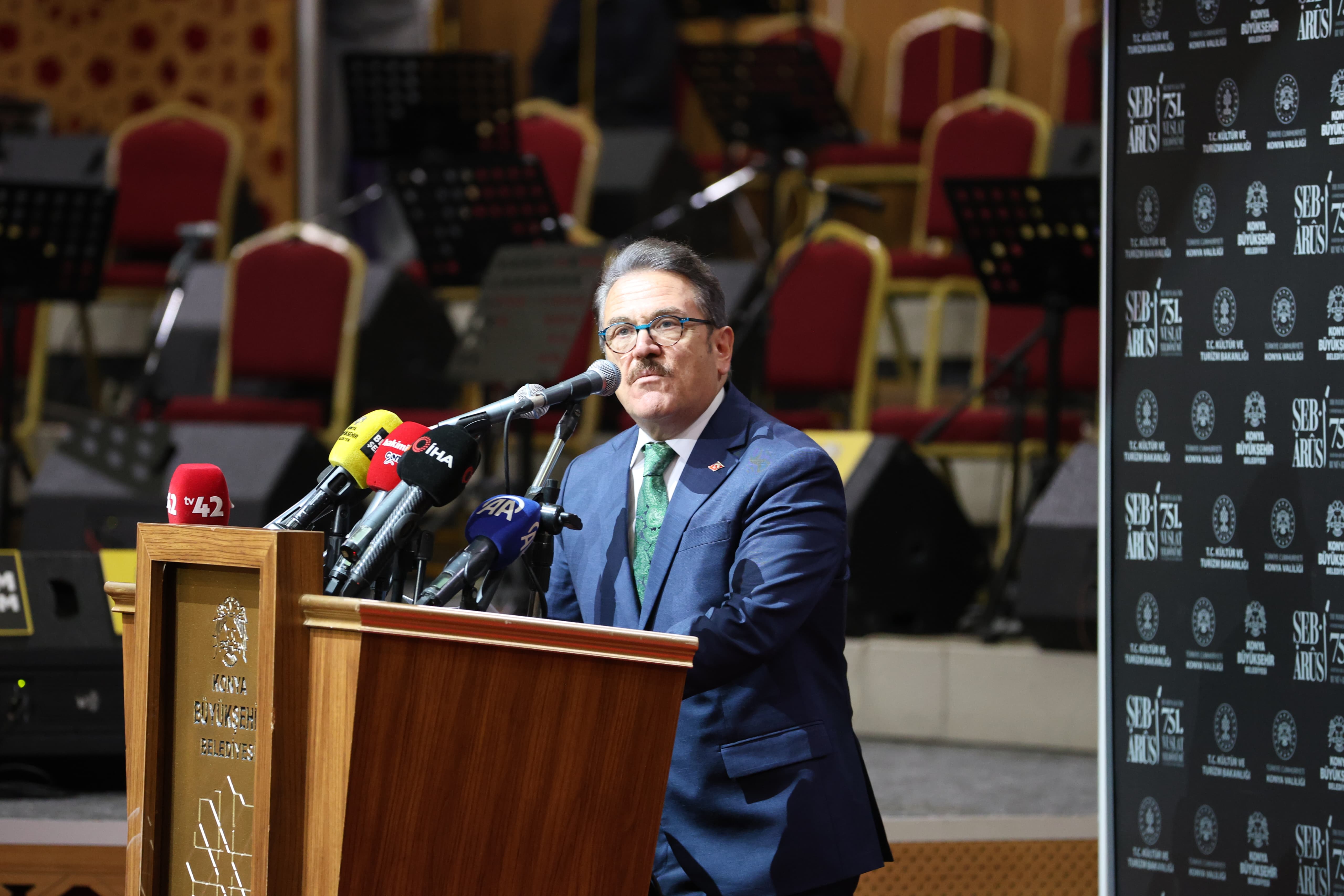 HAZRETİ MEVLANA'NIN 751. VUSLAT YIL DÖNÜMÜ ANMA ETKİNLİKLERİ “MUHABBET VAKTİ” TEMASIYLA BAŞLADI