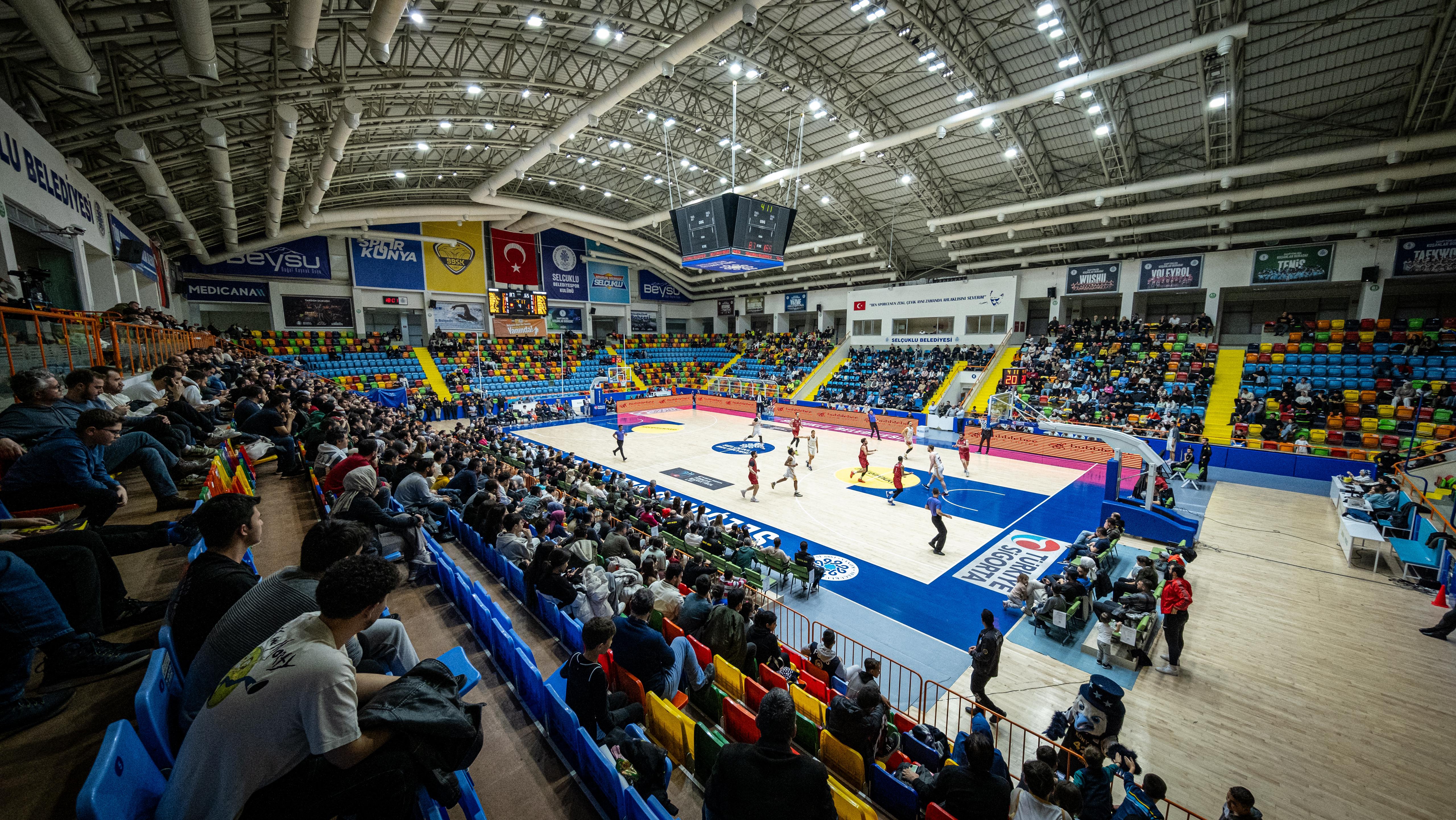 KONYA BÜYÜKŞEHİR BELEDİYESPOR, GAZİANTEP BASKETBOL’A ŞANS TANIMADI