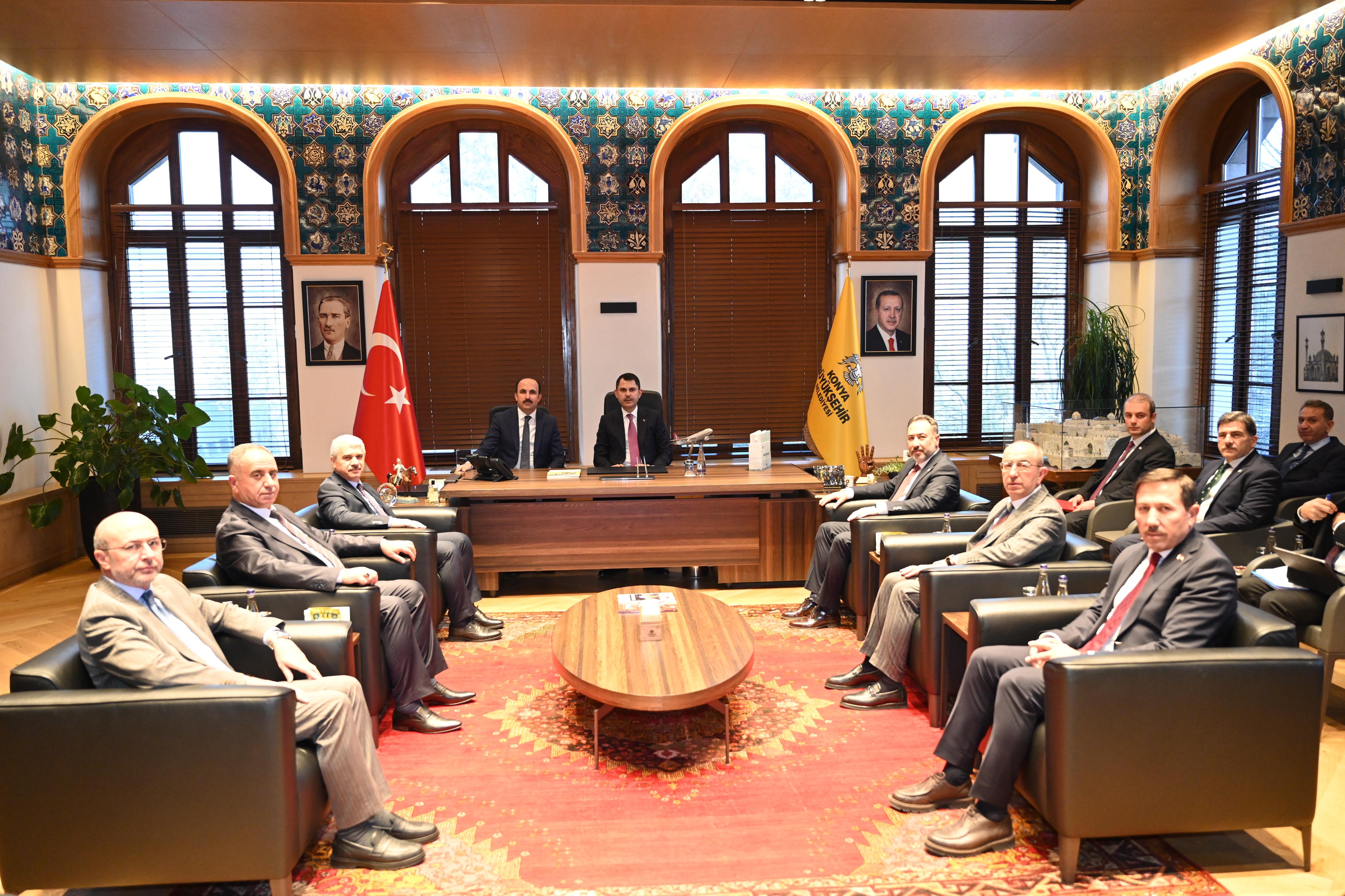 ÇEVRE ŞEHİRCİLİK VE İKLİM DEĞİŞİKLİĞİ BAKANI KURUM BAŞKAN ALTAY’I ZİYARET ETTİ