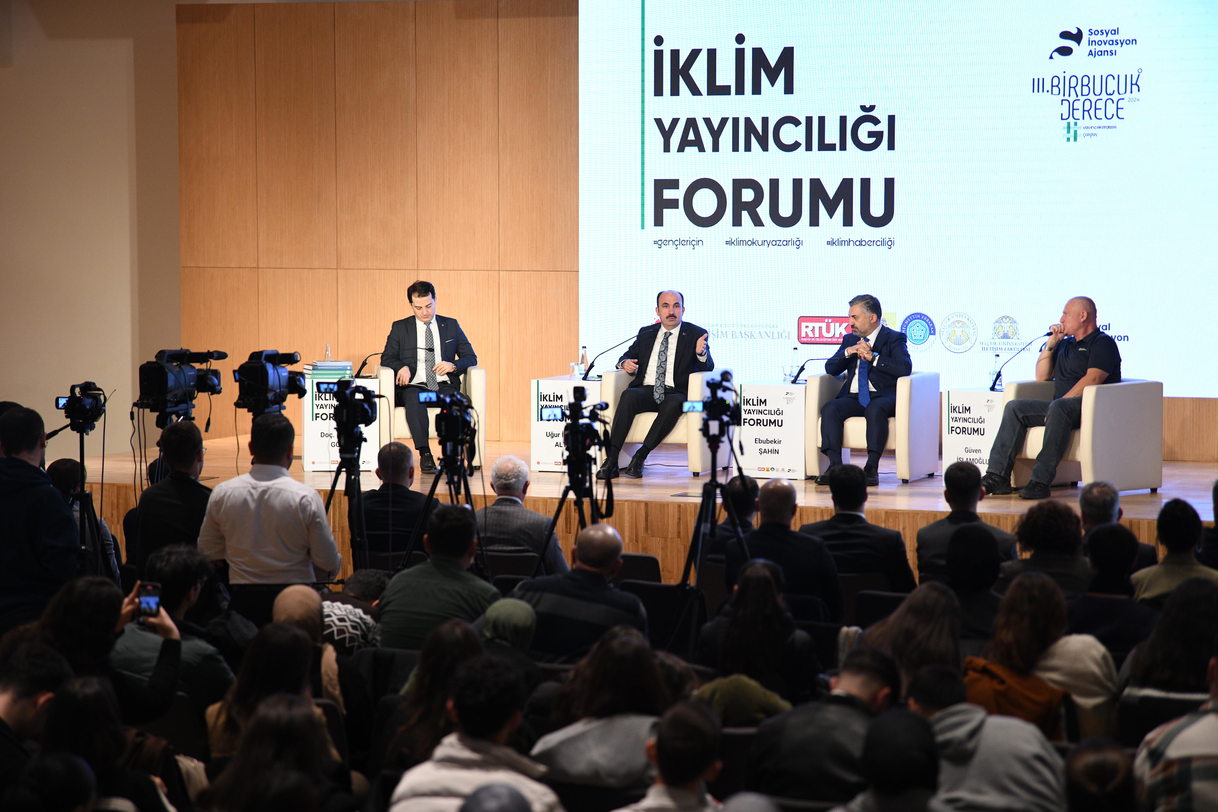 “3. İKLİM YAYINCILIĞI FORUMU” KONYA BÜYÜKŞEHİR’İN EV SAHİPLİĞİNDE YAPILDI