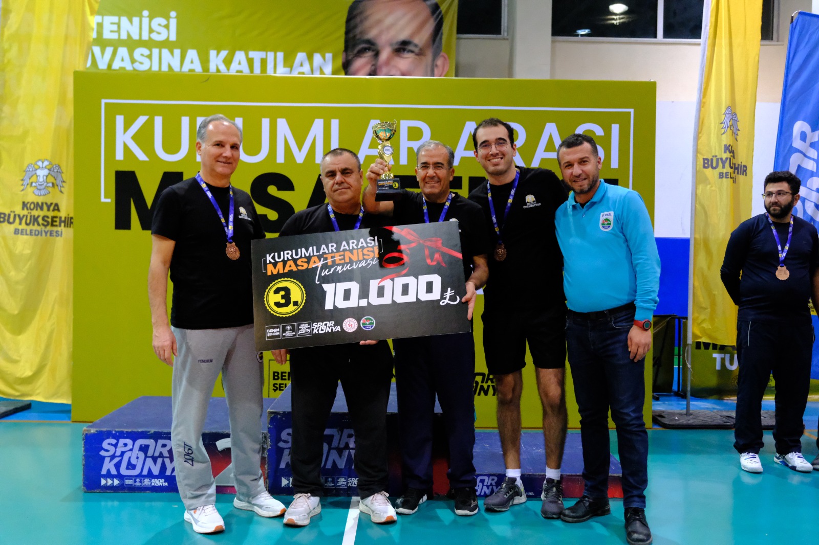 KONYA’DA “KURUMLAR ARASI MASA TENİSİ TURNUVASI” HEYECANI YAŞANDI