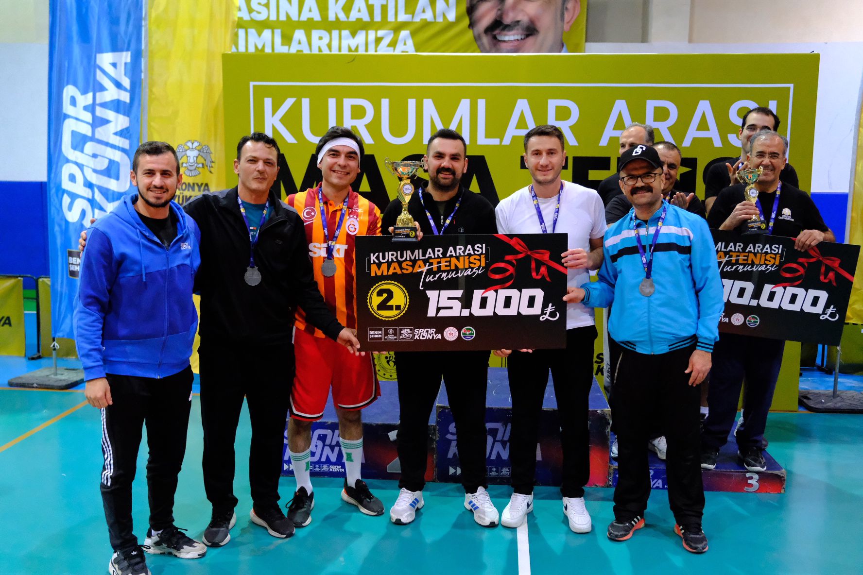 KONYA’DA “KURUMLAR ARASI MASA TENİSİ TURNUVASI” HEYECANI YAŞANDI