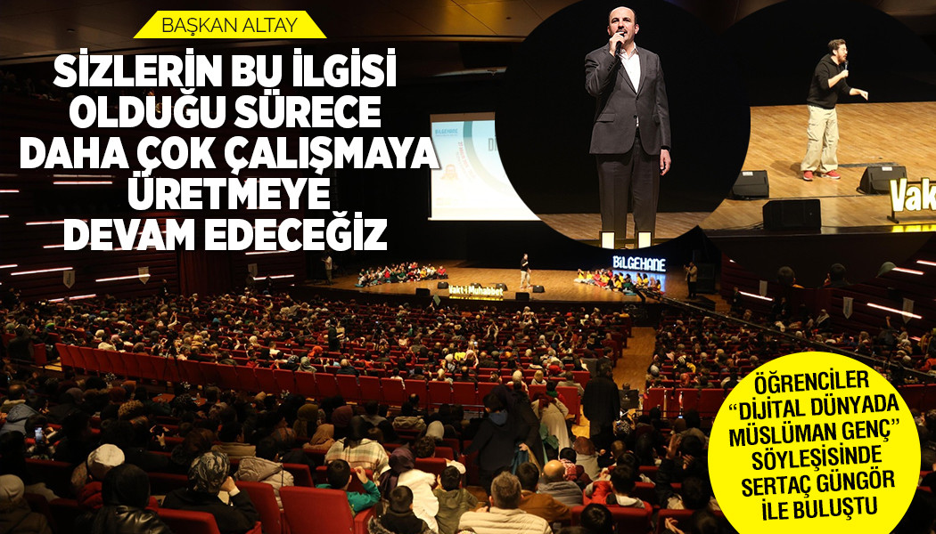 ÖĞRENCİLER “DİJİTAL DÜNYADA MÜSLÜMAN GENÇ” SÖYLEŞİSİNDE SERTAÇ GÜNGÖR İLE BULUŞTU