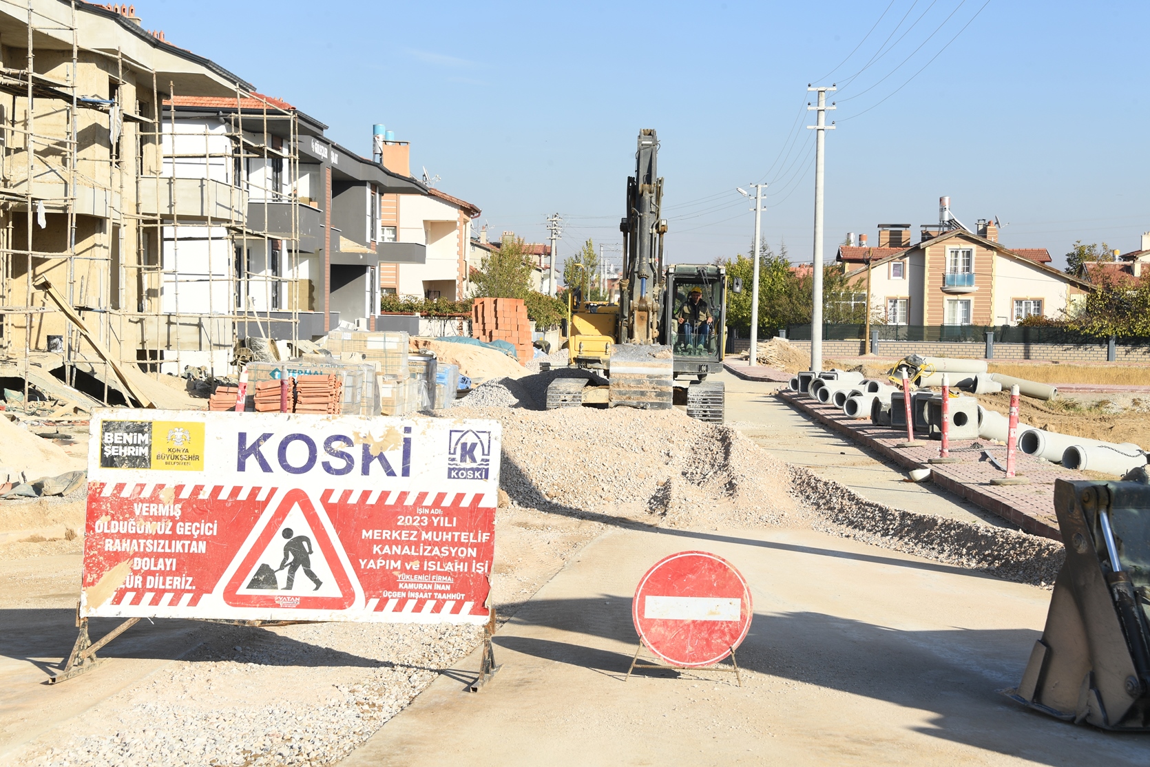 KONYA BÜYÜKŞEHİR 1 YILDA 574 KM YENİ ŞEBEKE HATTI YAPTI, 95 MİLYON METREKÜP ATIK SUYU ARITTI