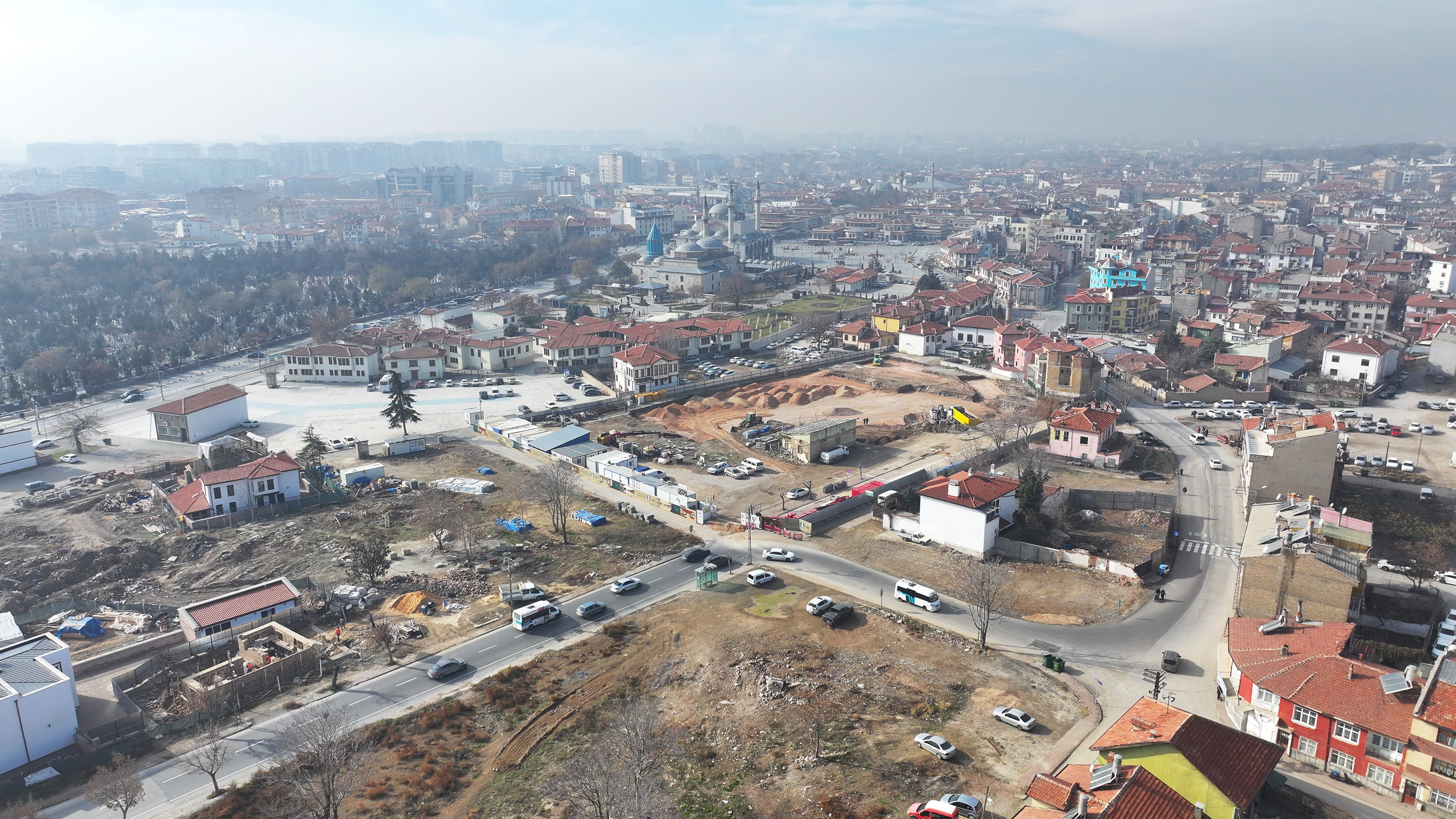 BAŞKAN ALTAY VE BAŞKAN KILCA KONYA’NIN KALBİNDE YÜKSELEN TARİHİ PROJEYİ İNCELEDİ