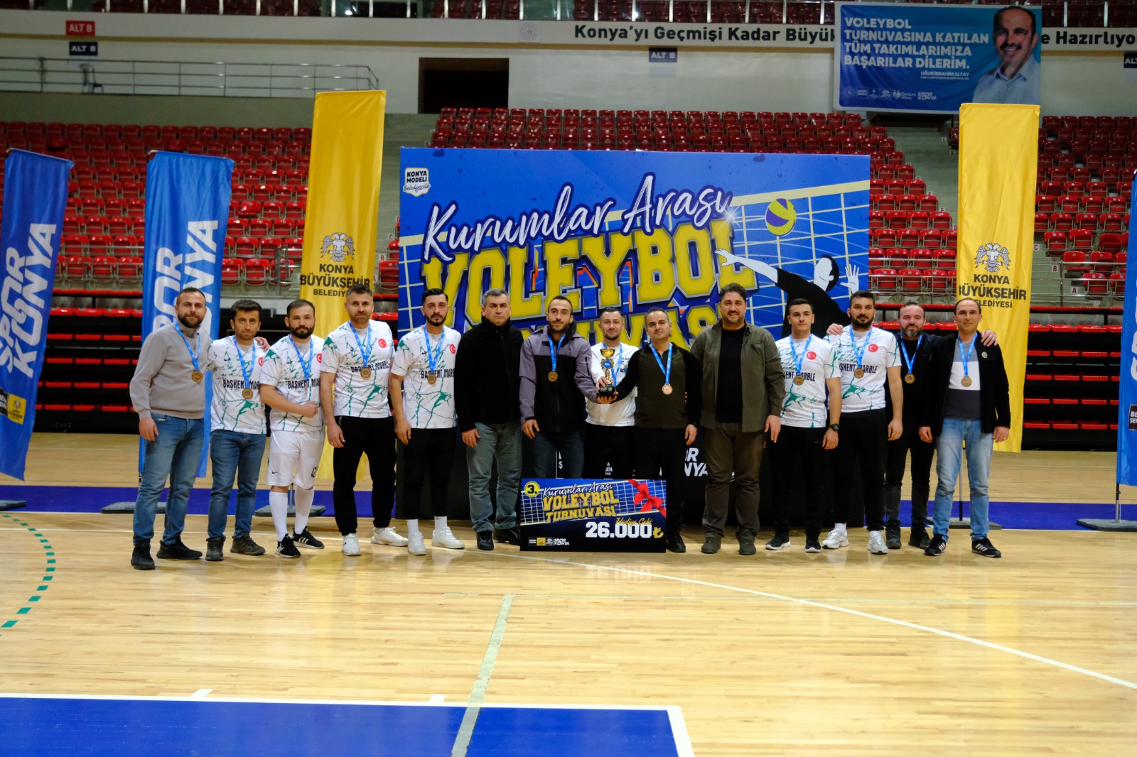 KONYA BÜYÜKŞEHİR BELEDİYESİ KURUMLAR ARASI VOLEYBOL TURNUVASI DÜZENLEDİ