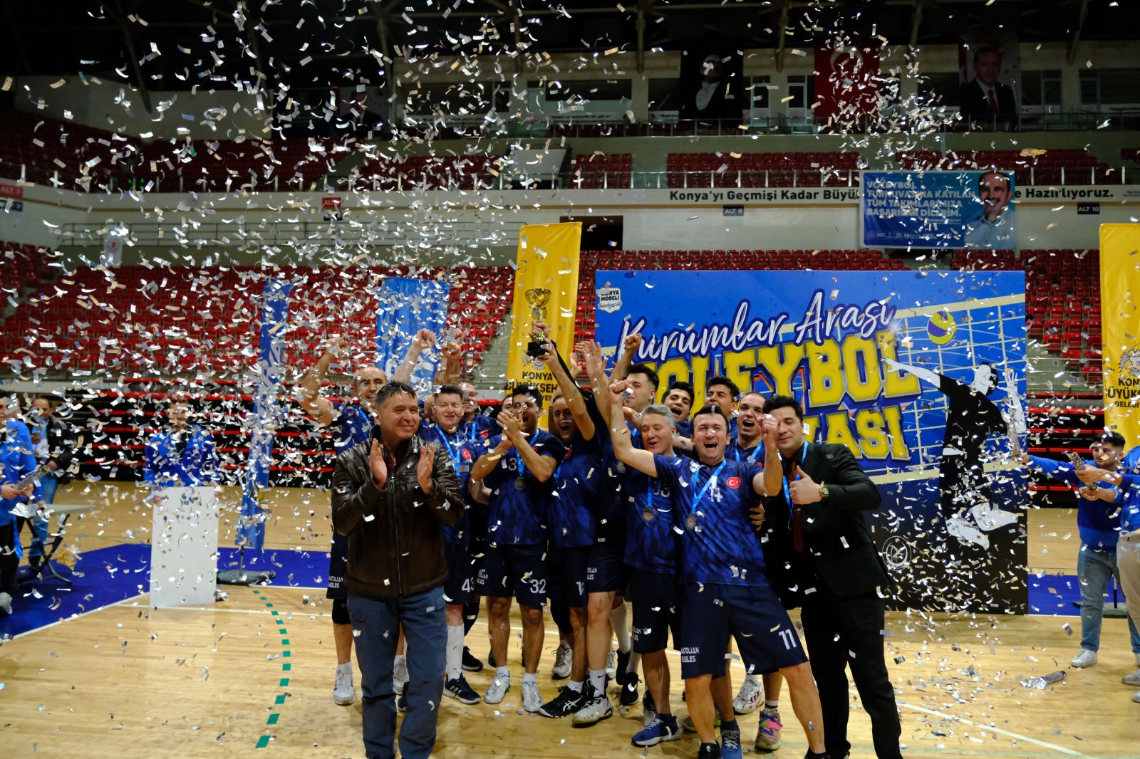 KONYA BÜYÜKŞEHİR BELEDİYESİ KURUMLAR ARASI VOLEYBOL TURNUVASI DÜZENLEDİ