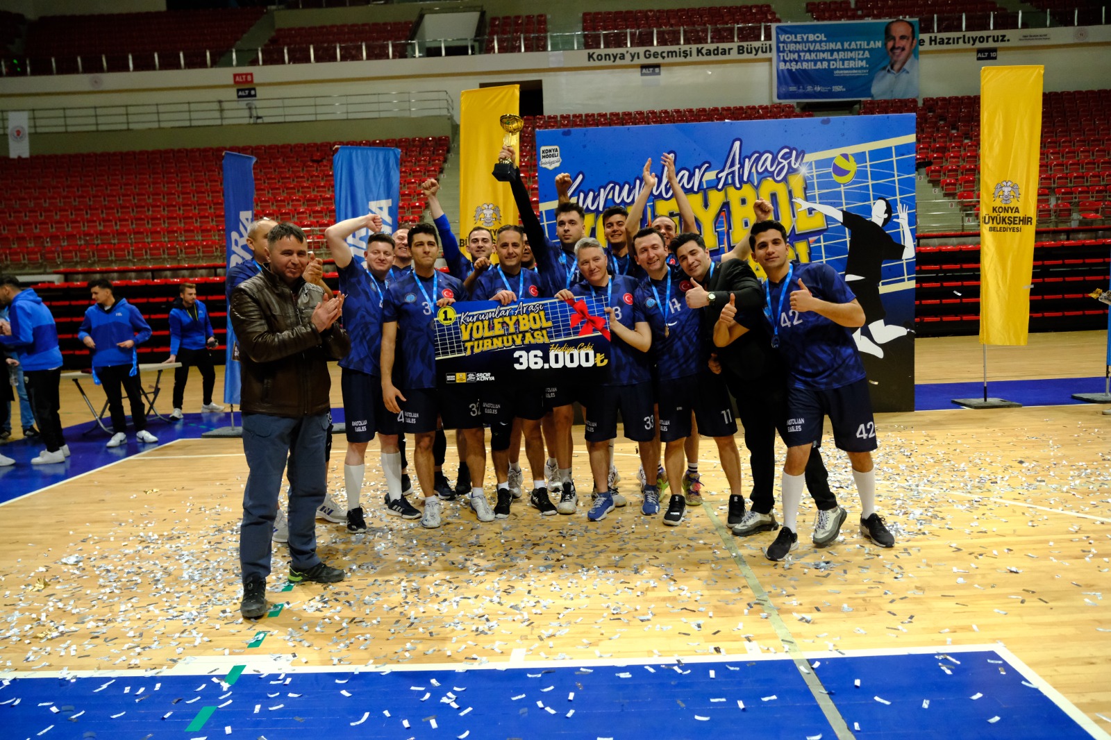 KONYA BÜYÜKŞEHİR BELEDİYESİ KURUMLAR ARASI VOLEYBOL TURNUVASI DÜZENLEDİ