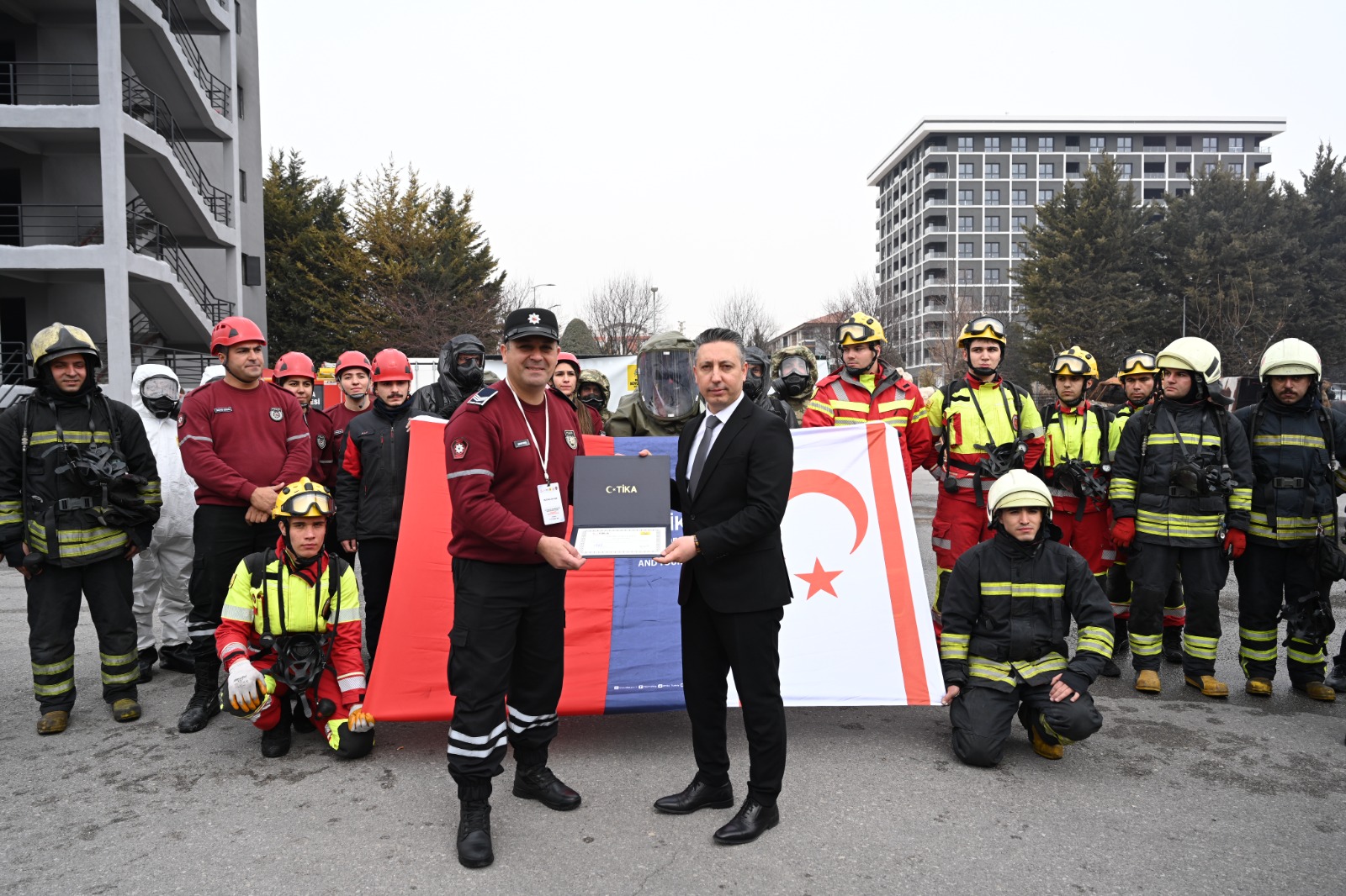 KONYA İTFAİYESİ’NDEN TİKA İŞ BİRLİĞİNDE KUZEY KIBRISLI İTFAİYECİLERE EĞİTİM VE TATBİKAT