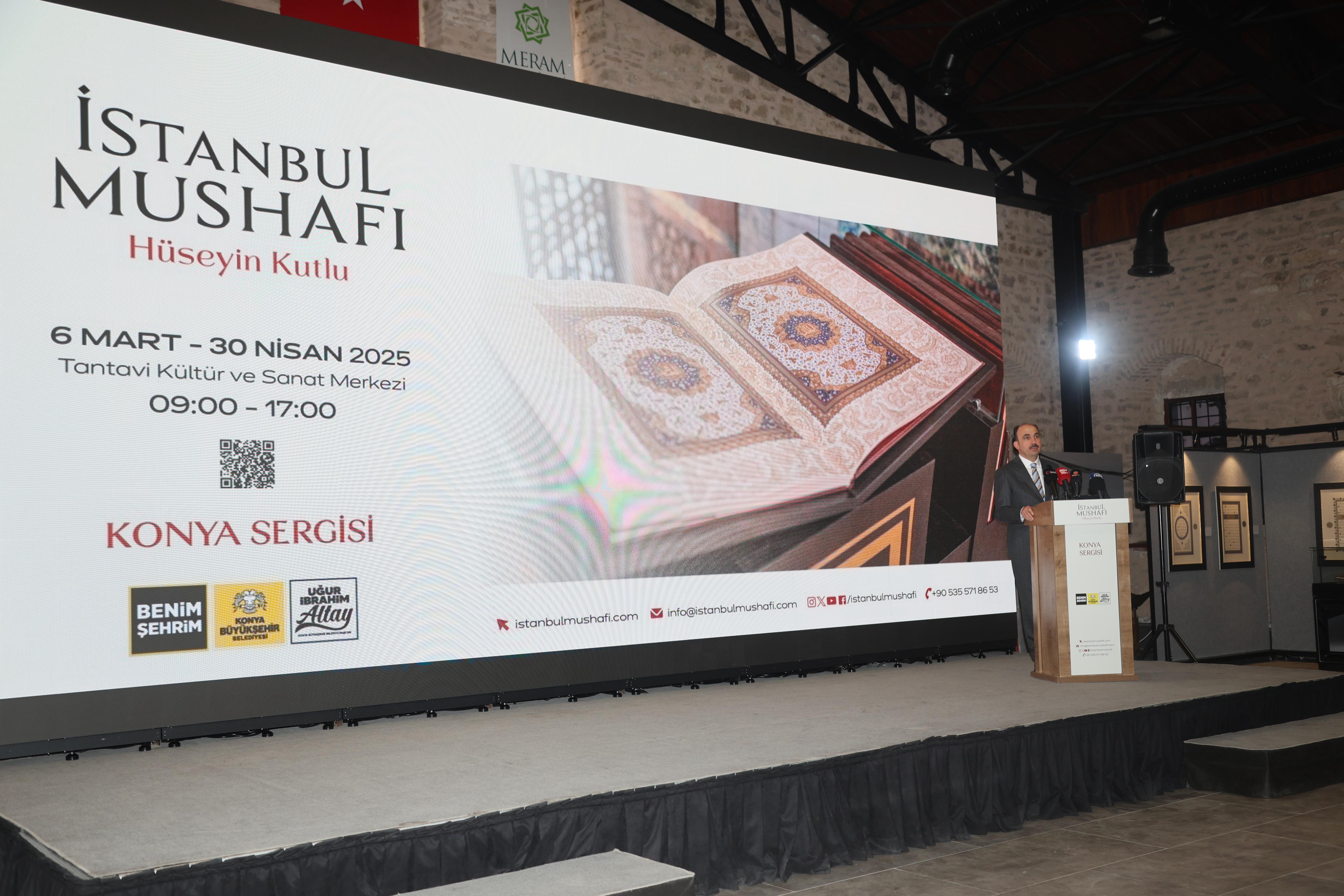 BAŞKAN ALTAY TÜM KONYALILARI “İSTANBUL MUSHAFI SERGİSİ”NE DAVET ETTİ