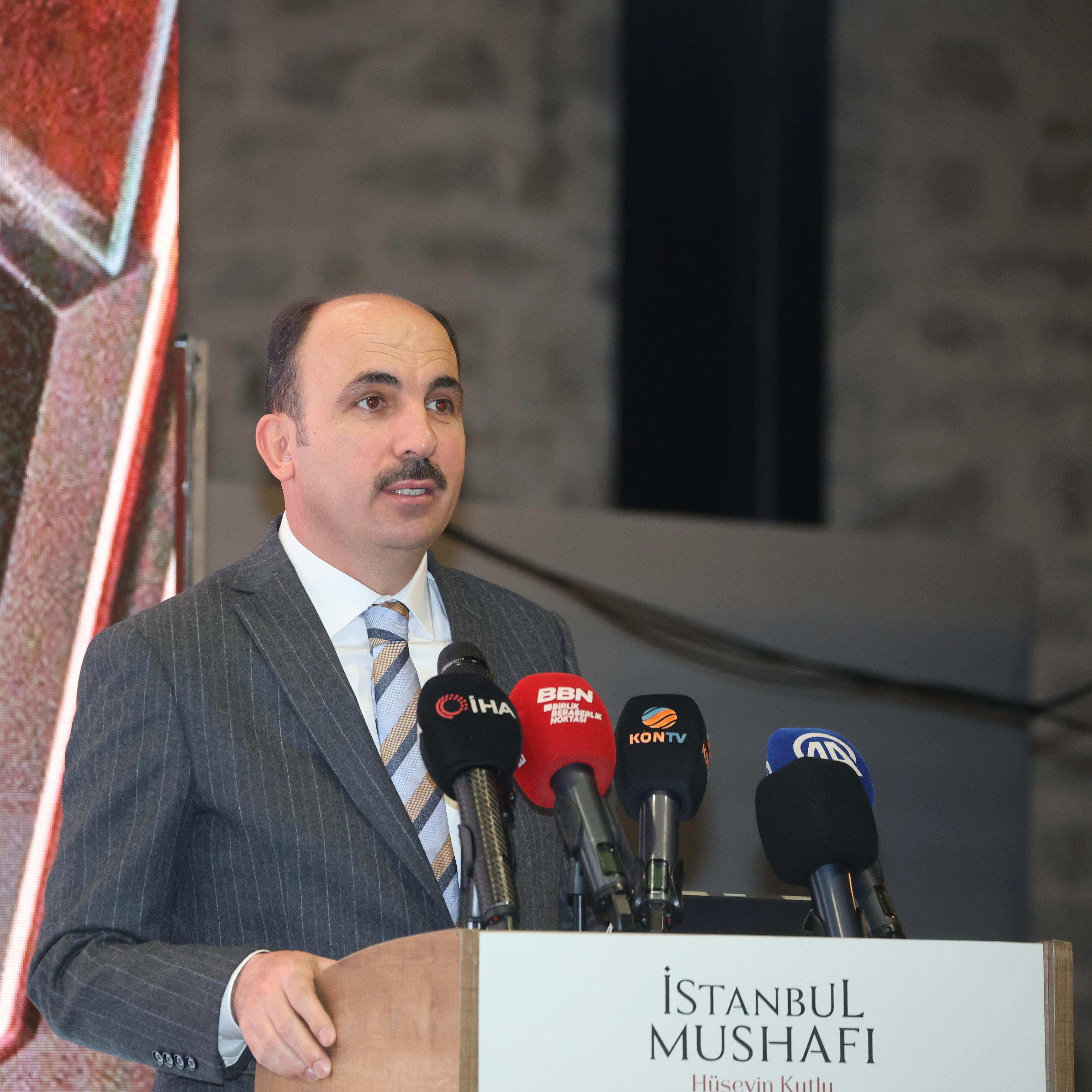 BAŞKAN ALTAY TÜM KONYALILARI “İSTANBUL MUSHAFI SERGİSİ”NE DAVET ETTİ