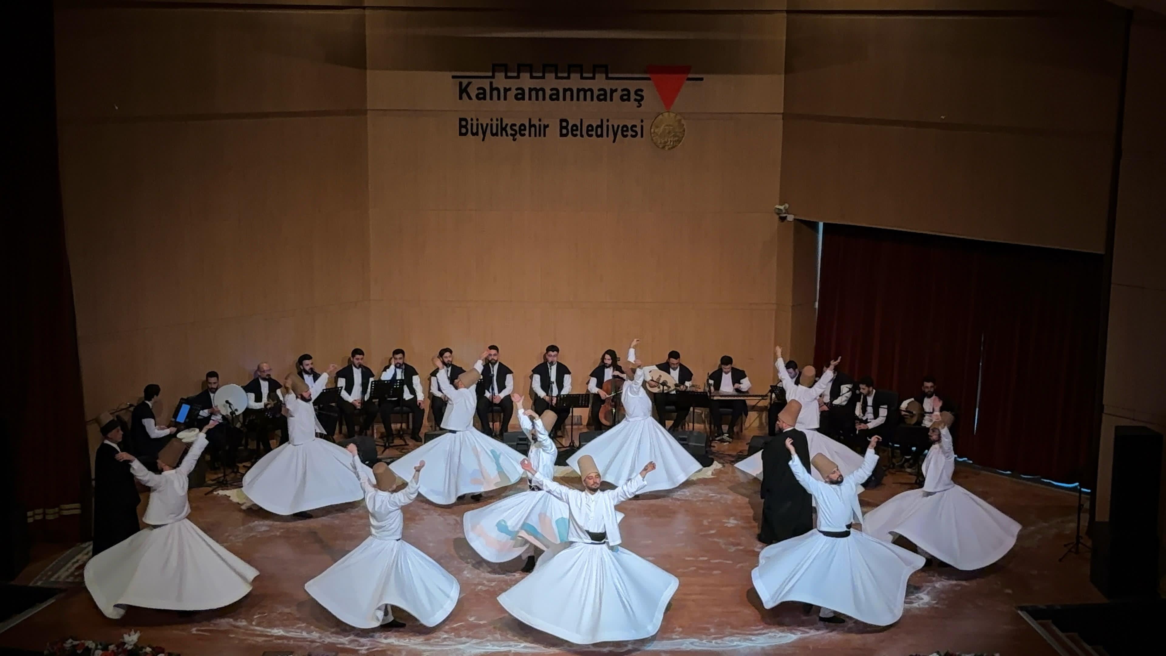 KONYA BÜYÜKŞEHİR, KAHRAMANMARAŞ’TA SEMA MUKABELESİ VE TASAVVUF MUSİKİSİ İCRA ETTİ