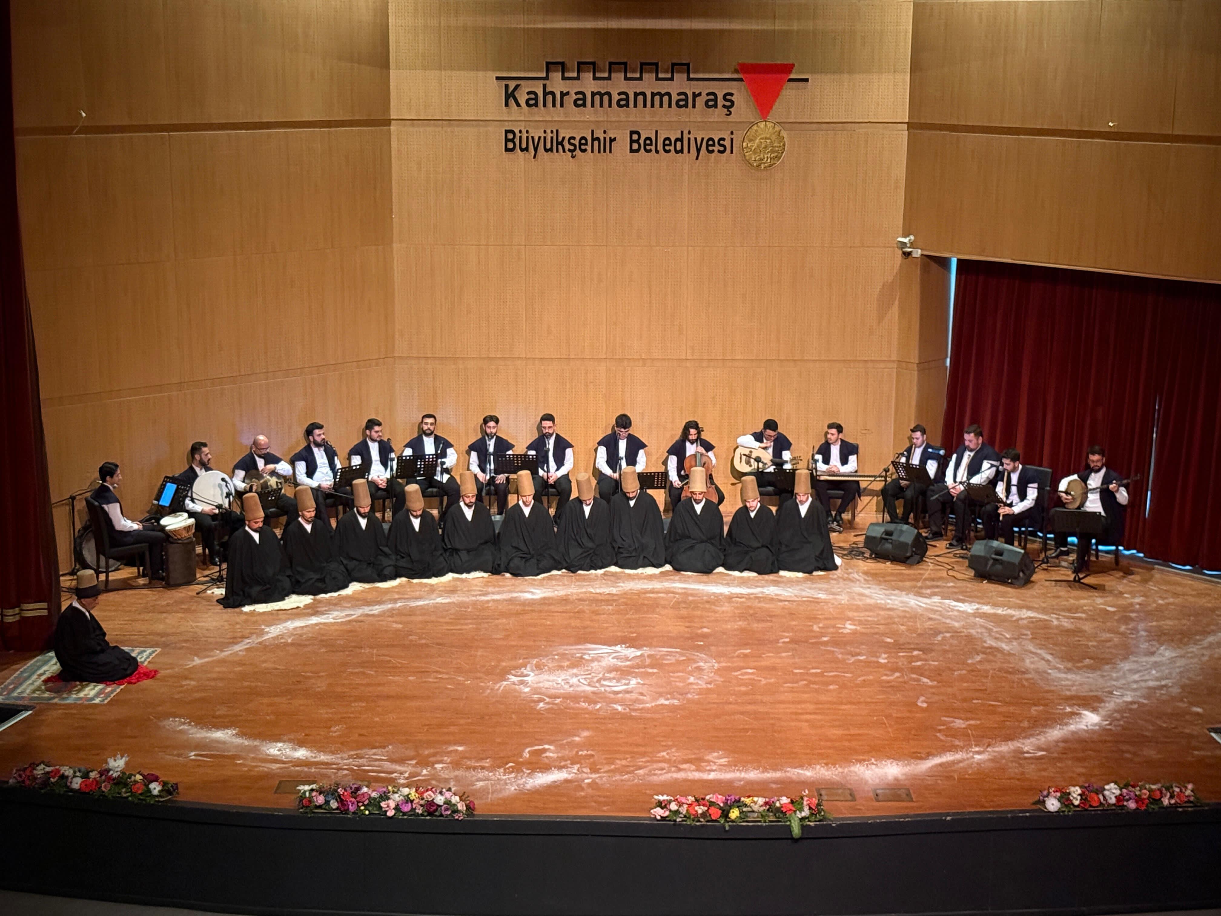 KONYA BÜYÜKŞEHİR, KAHRAMANMARAŞ’TA SEMA MUKABELESİ VE TASAVVUF MUSİKİSİ İCRA ETTİ