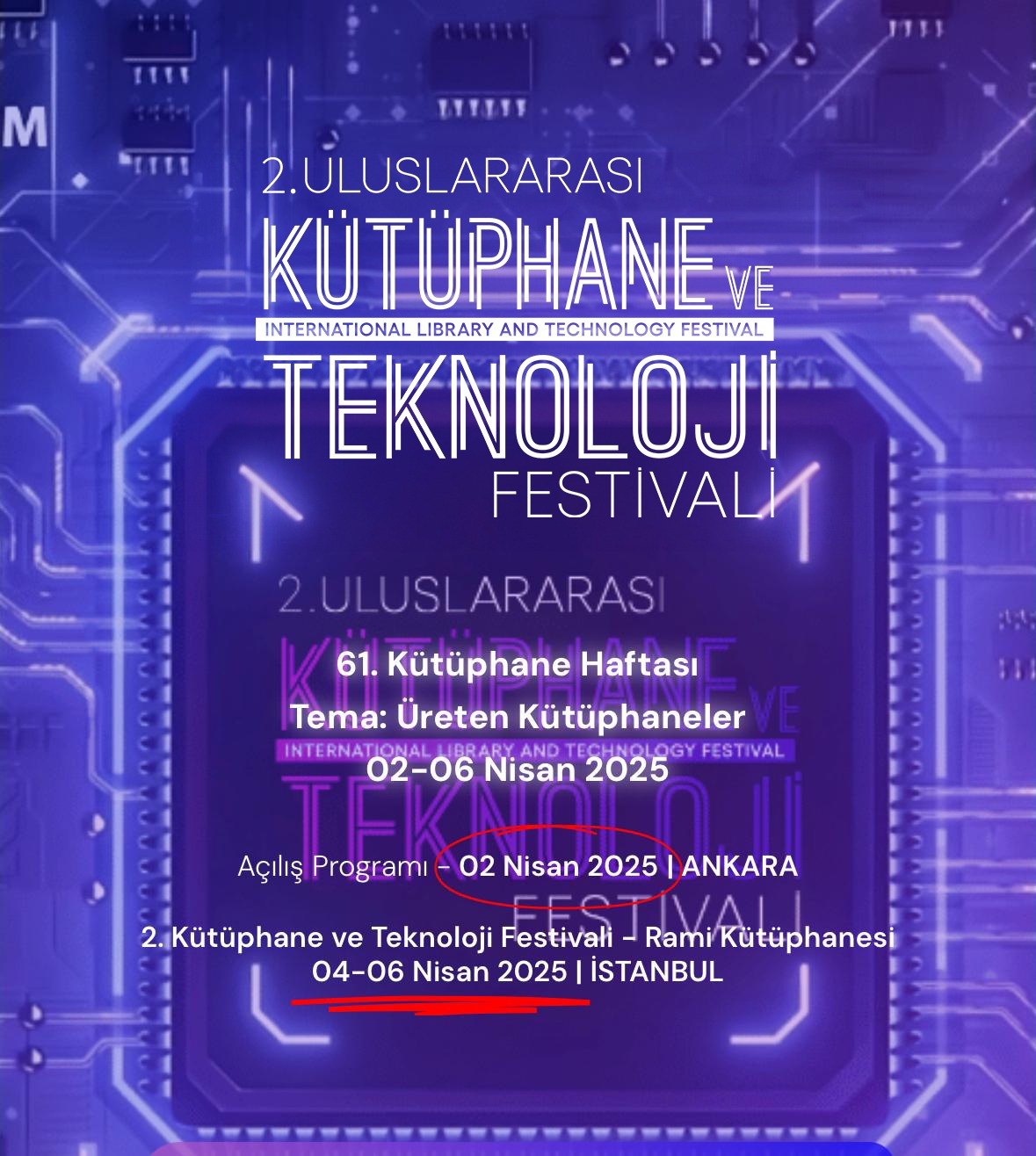 SİA’NIN PAYDAŞI OLDUĞU 2. ULUSLARARASI KÜTÜPHANE VE TEKNOLOJİ FESTİVALİ’NE BAŞVURULAR AÇILDI