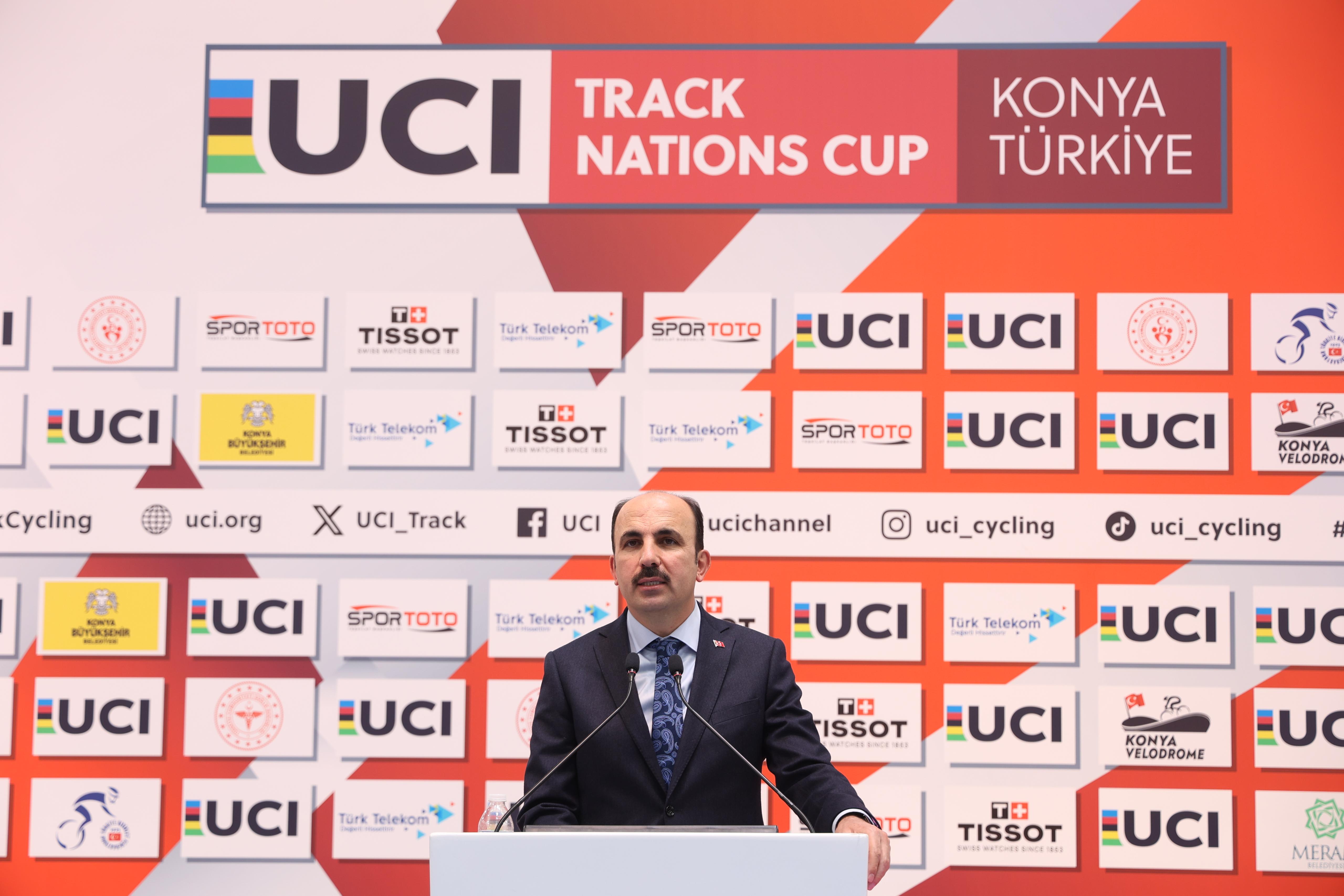 DÜNYANIN EN PRESTİJLİ ORGANİZASYONLARINDAN “2025 UCI PİST BİSİKLETİ ULUSLAR KUPASI” KONYA’DA BAŞLADI