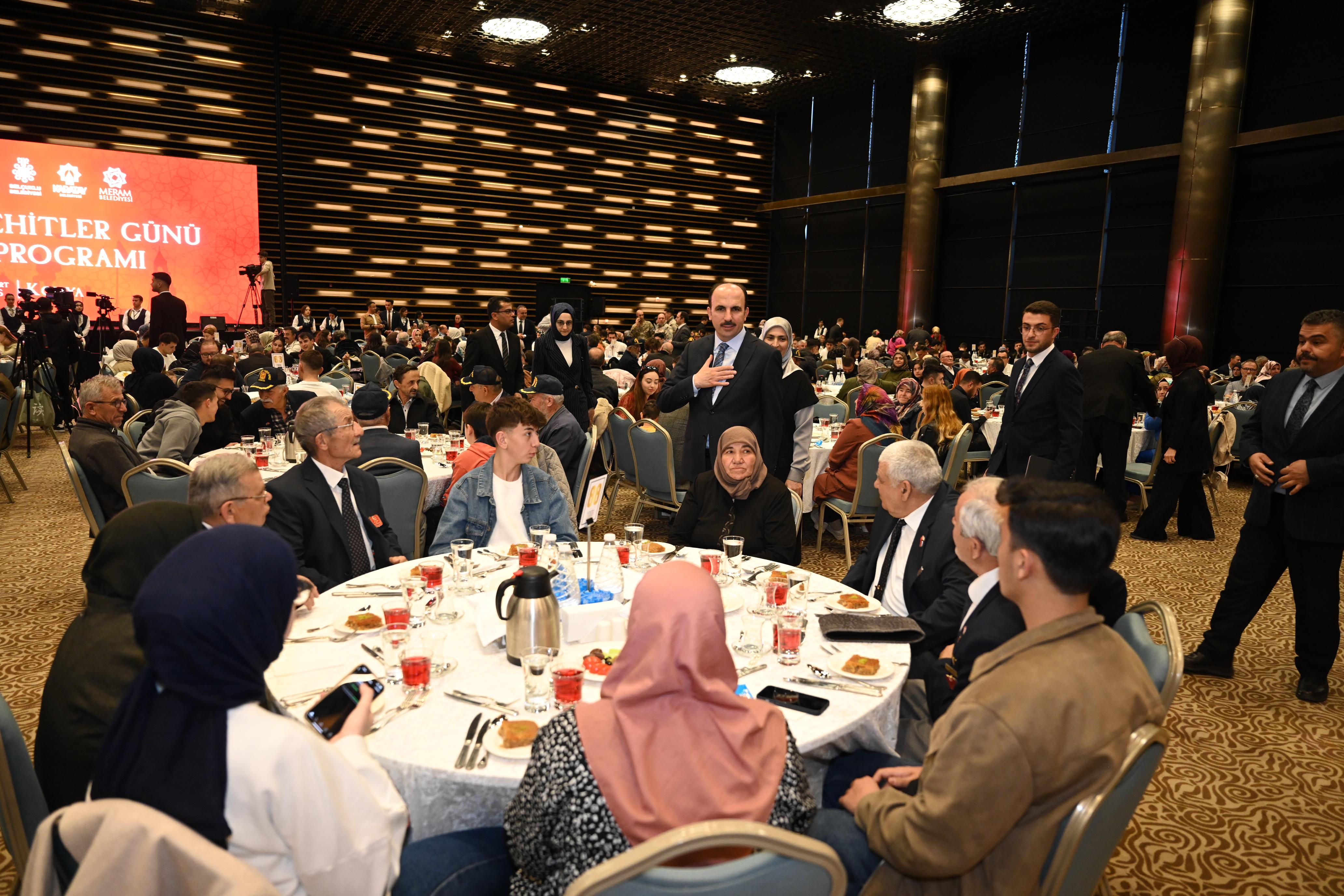 KONYA’DAKİ ŞEHİT AİLELERİ, GAZİLER VE GAZİ YAKINLARI İFTARDA BULUŞTU