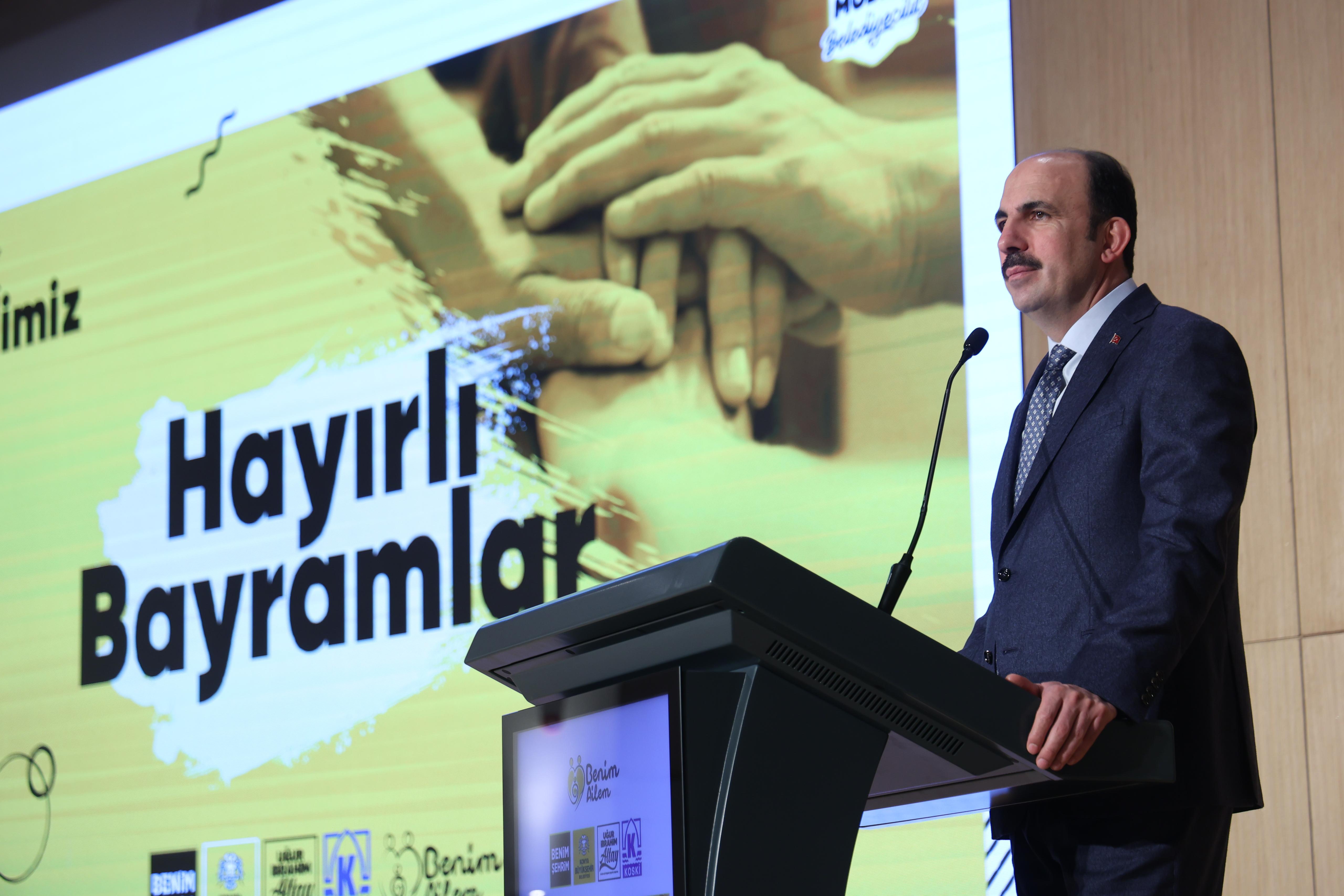 BAŞKAN ALTAY KONYA BÜYÜKŞEHİR BELEDİYESİ ÇALIŞANLARIYLA BAYRAMLAŞTI