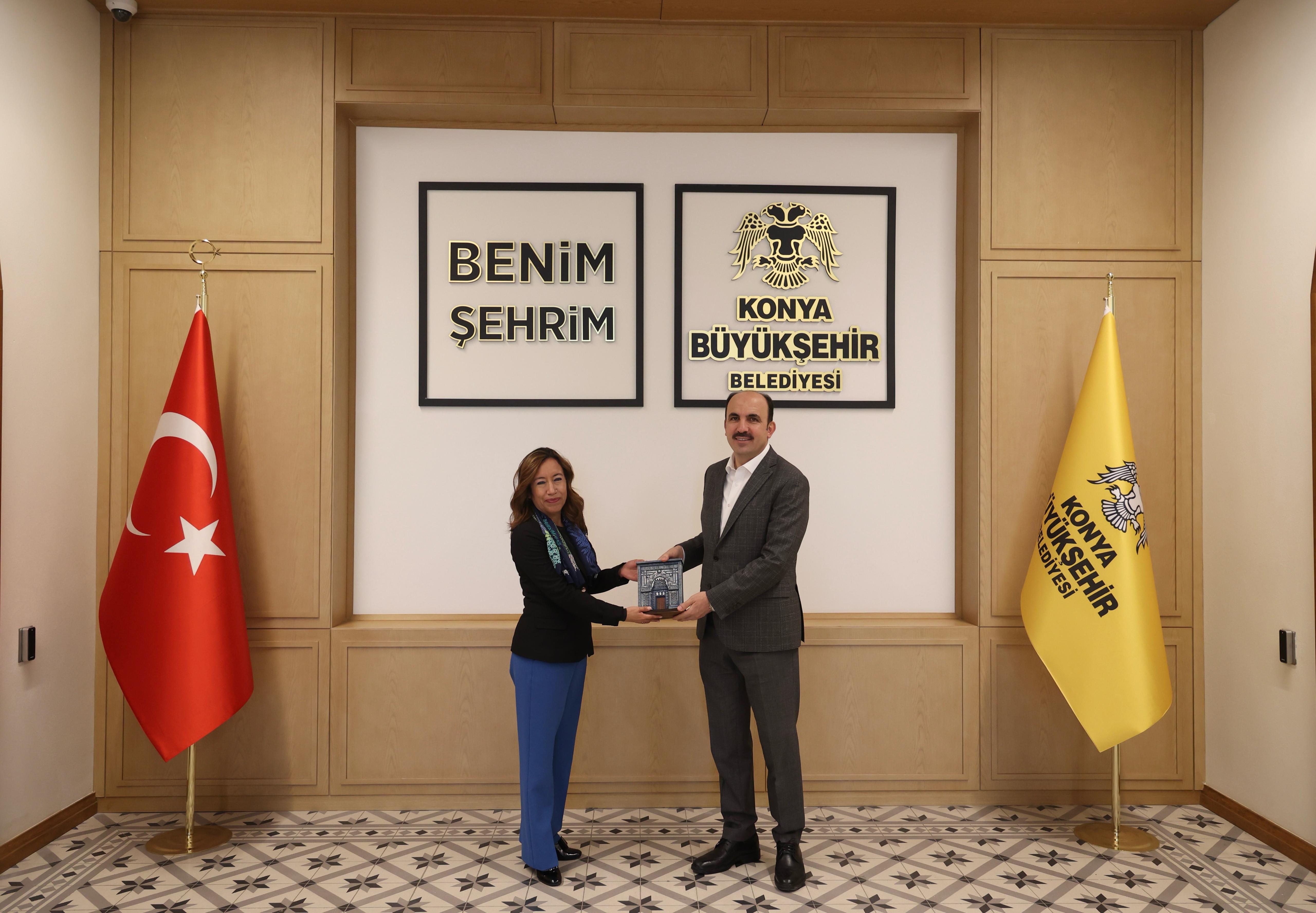 UNDP TÜRKİYE MUKİM TEMSİLCİSİ DOMÍNGUEZ BAŞKAN ALTAY’I ZİYARET ETTİ
