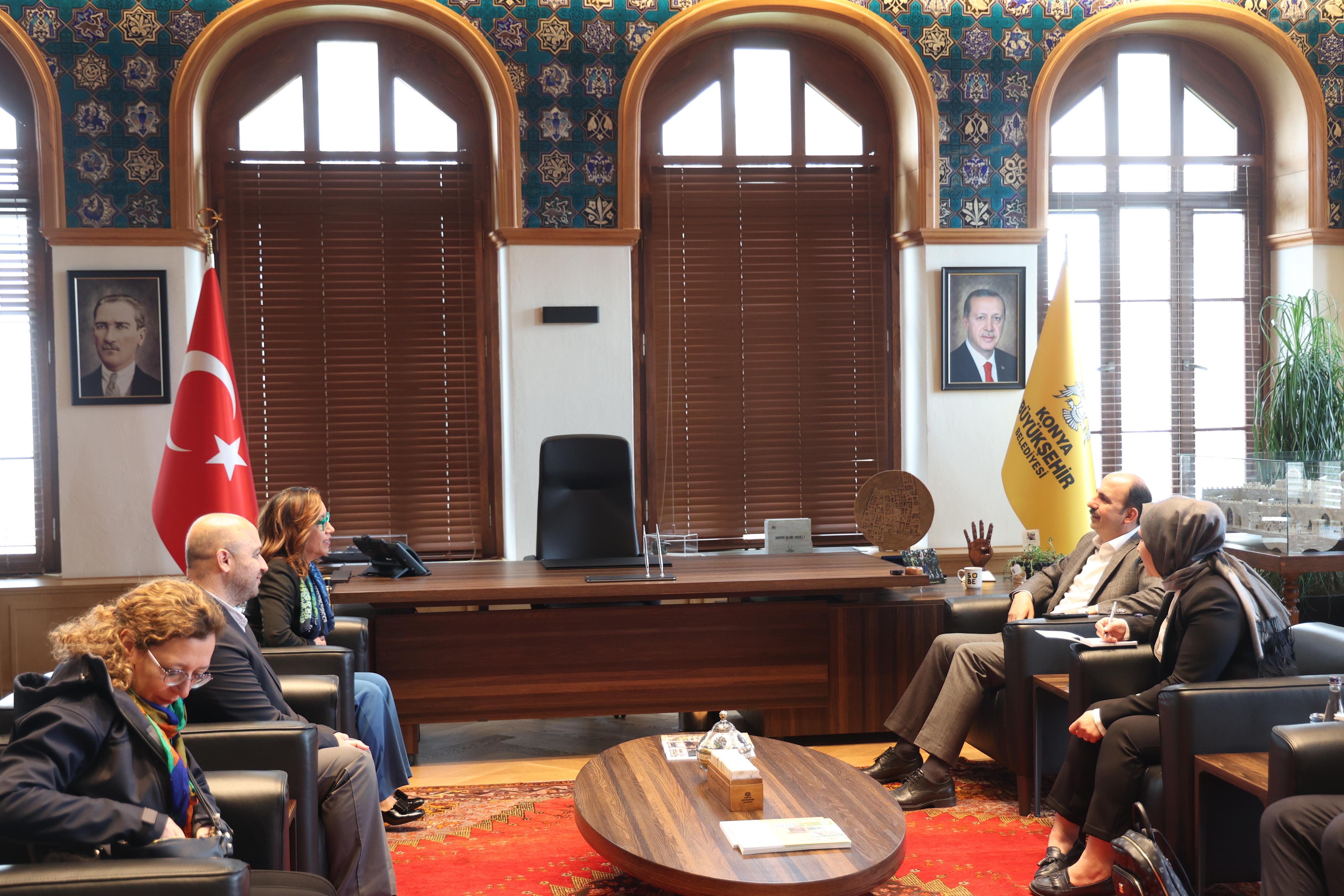 UNDP TÜRKİYE MUKİM TEMSİLCİSİ DOMÍNGUEZ BAŞKAN ALTAY’I ZİYARET ETTİ