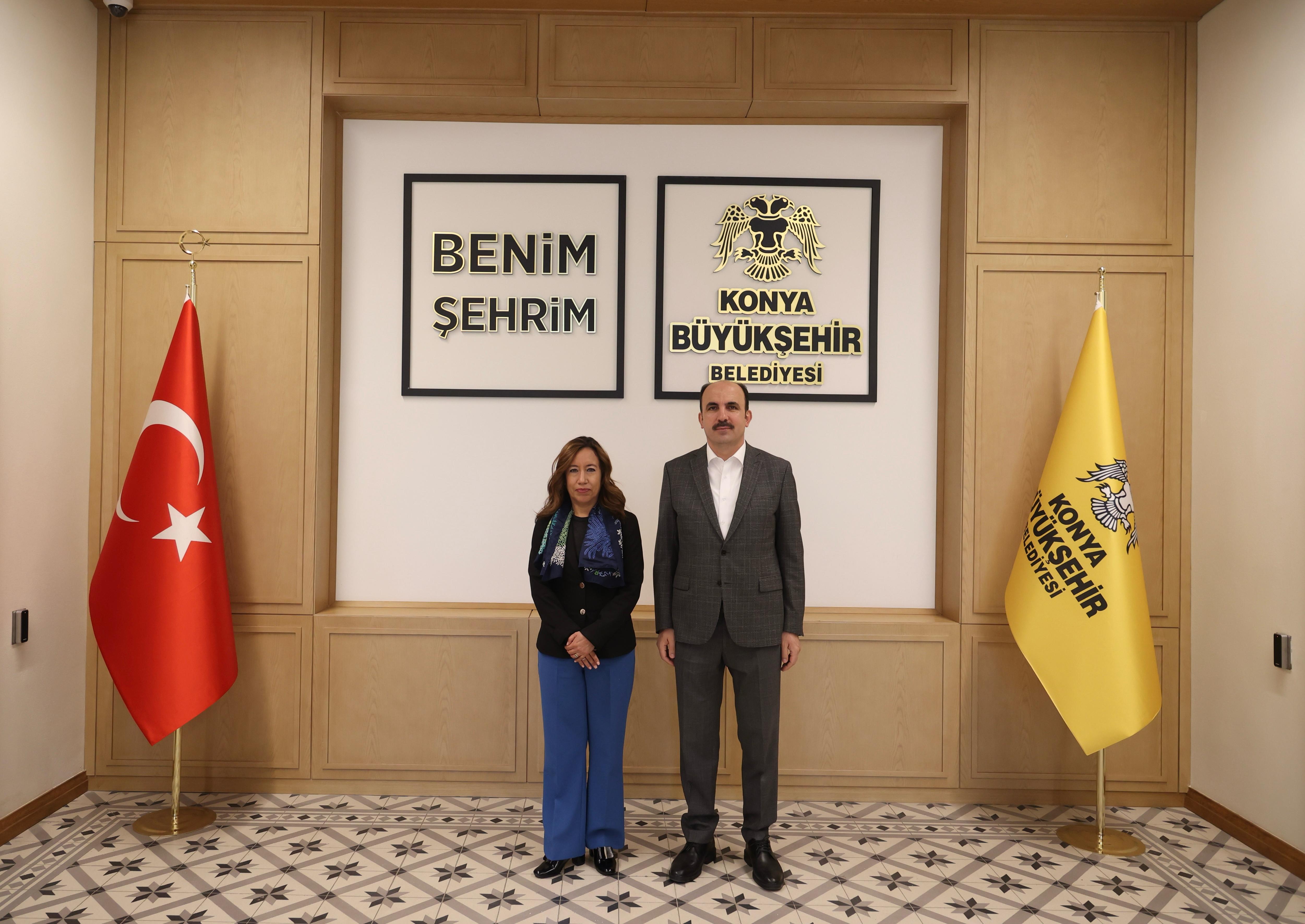 UNDP TÜRKİYE MUKİM TEMSİLCİSİ DOMÍNGUEZ BAŞKAN ALTAY’I ZİYARET ETTİ