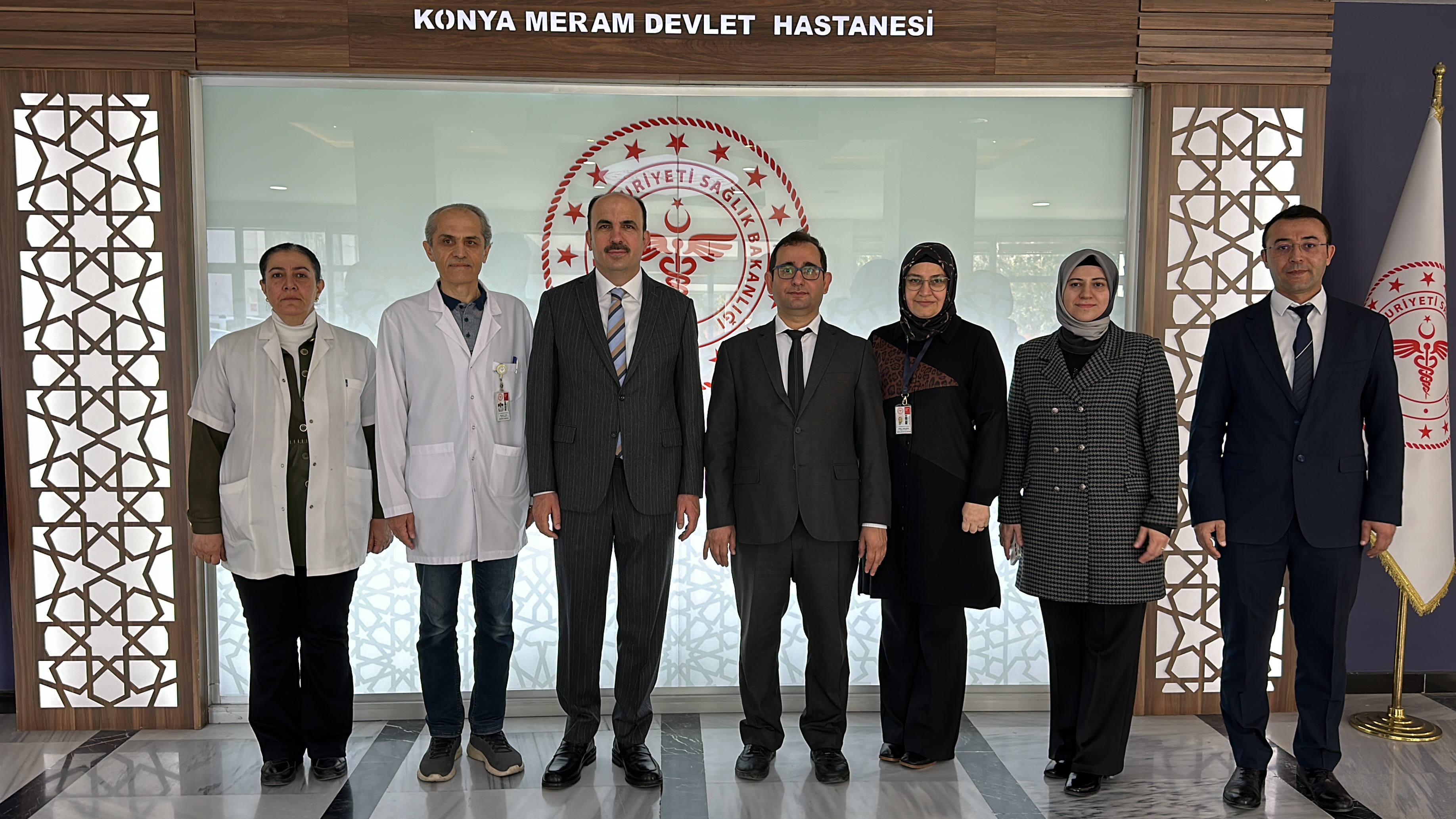 BAŞKAN ALTAY MERAM DEVLET HASTANESİ’NDE HASTALARI ZİYARET ETTİ