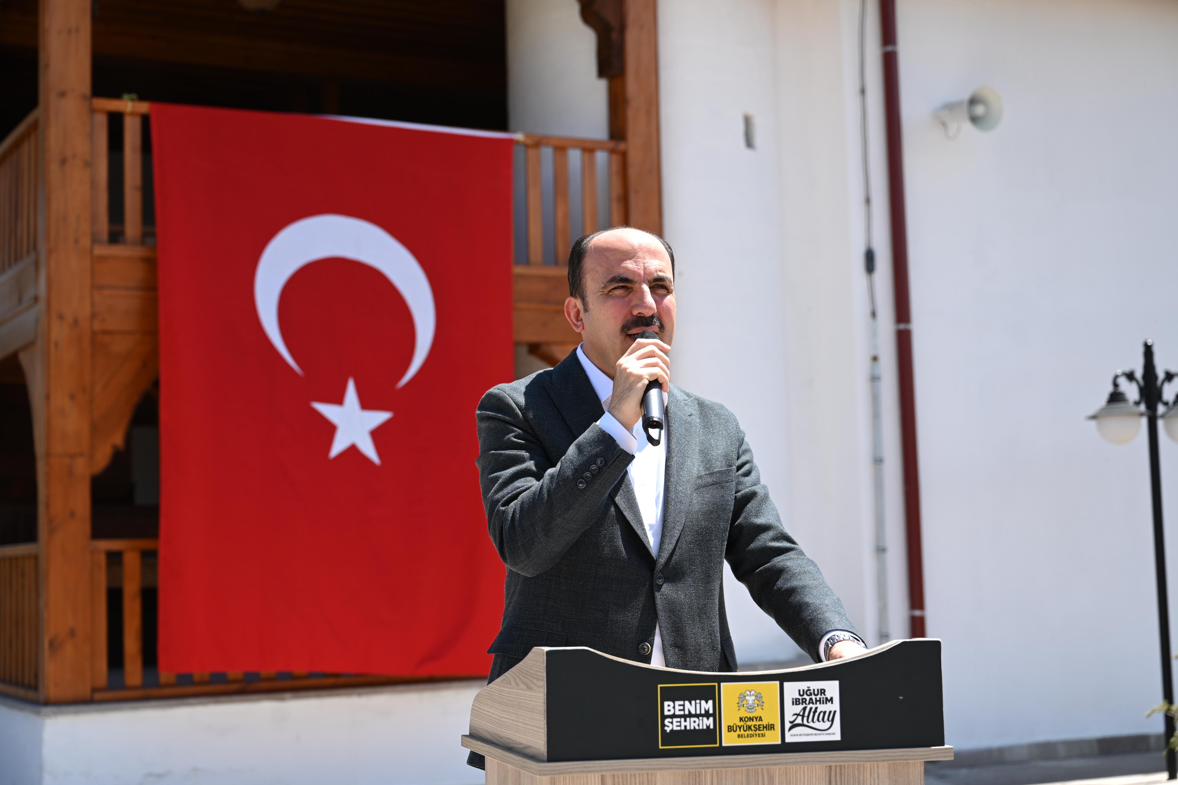 BAŞKAN ALTAY: “TARİHE NOT DÜŞEN BİR YAPIYI RESTORE ETMEKTEN NE KADAR GURUR DUYSAK AZDIR”