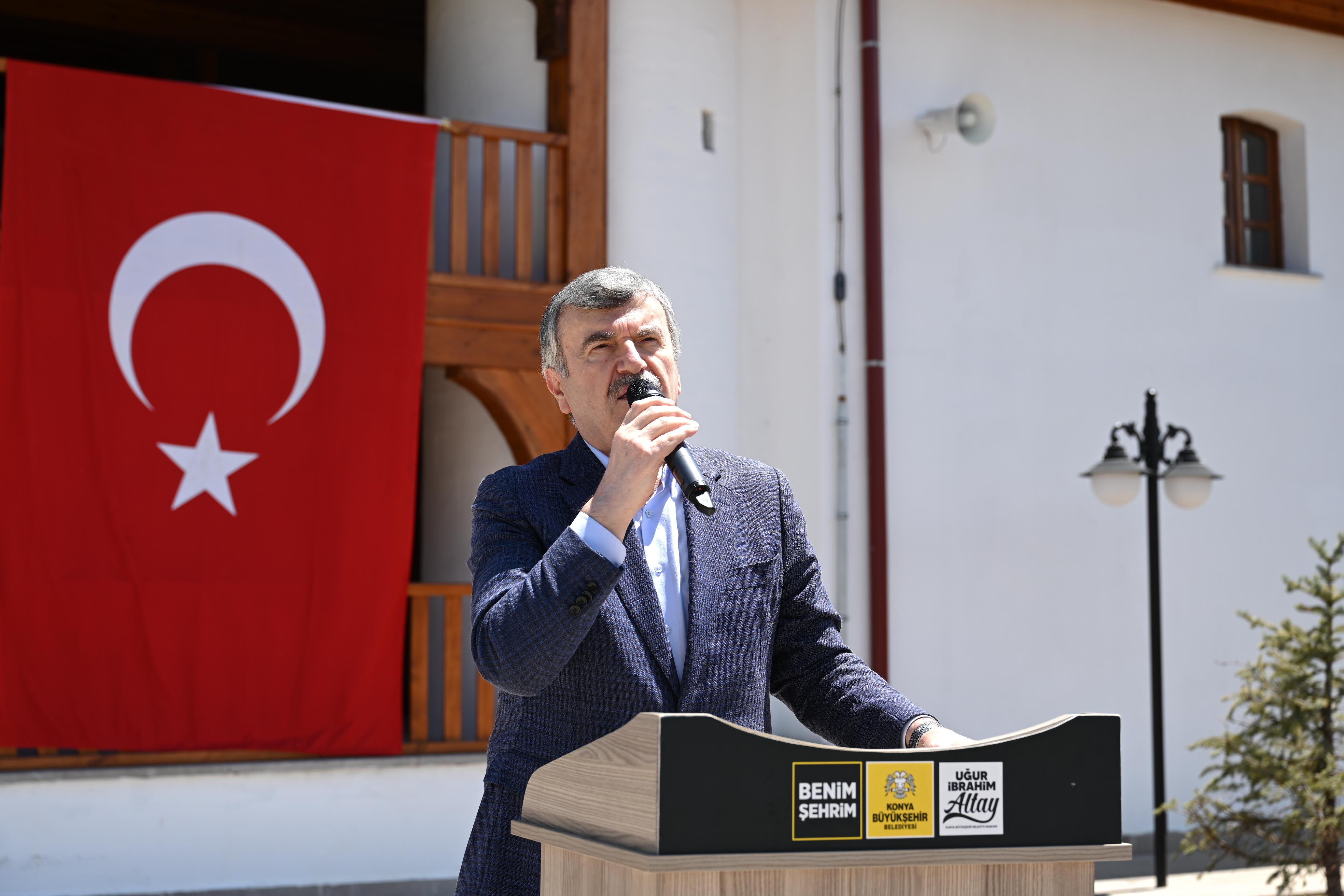 BAŞKAN ALTAY: “TARİHE NOT DÜŞEN BİR YAPIYI RESTORE ETMEKTEN NE KADAR GURUR DUYSAK AZDIR”