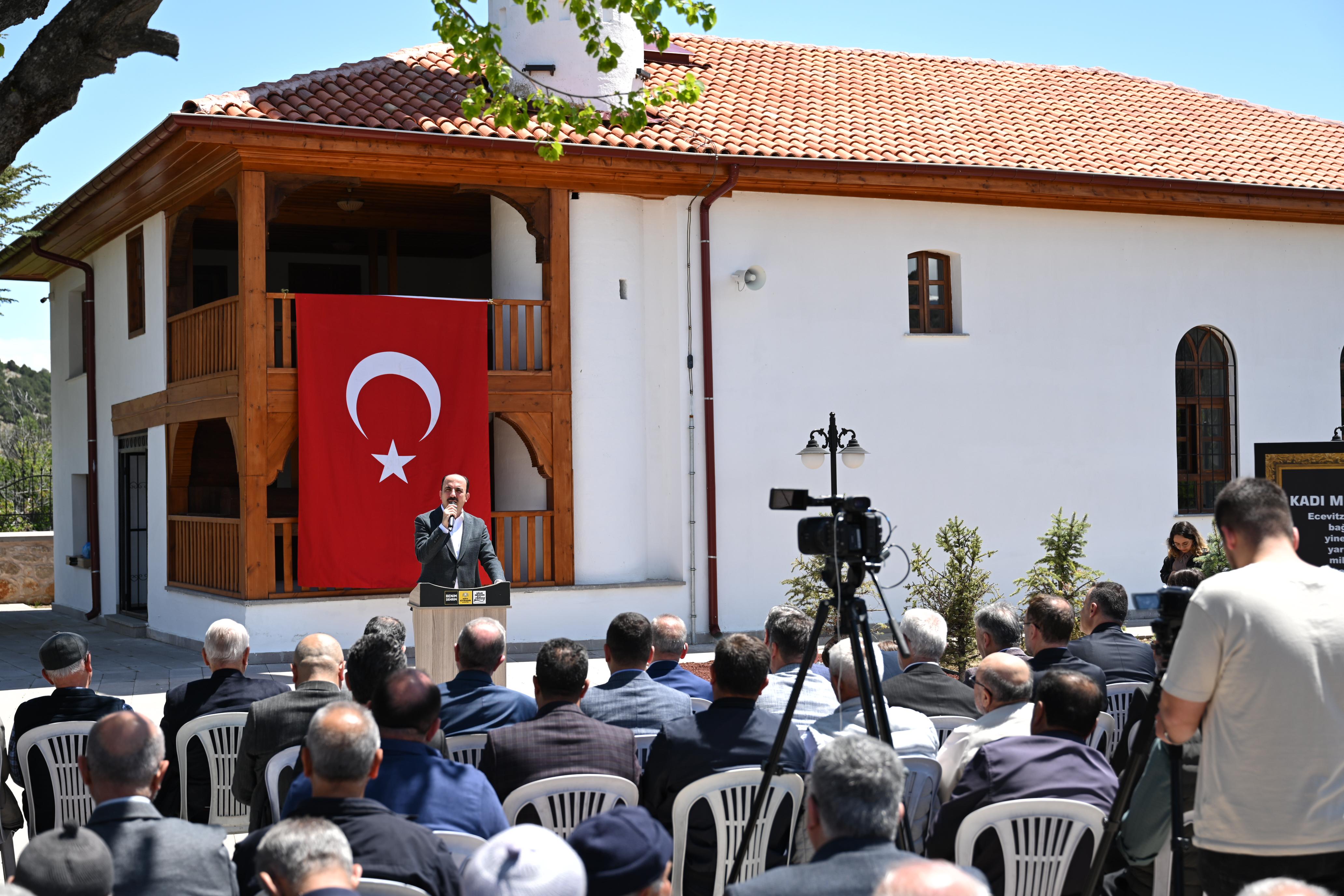 BAŞKAN ALTAY: “TARİHE NOT DÜŞEN BİR YAPIYI RESTORE ETMEKTEN NE KADAR GURUR DUYSAK AZDIR”