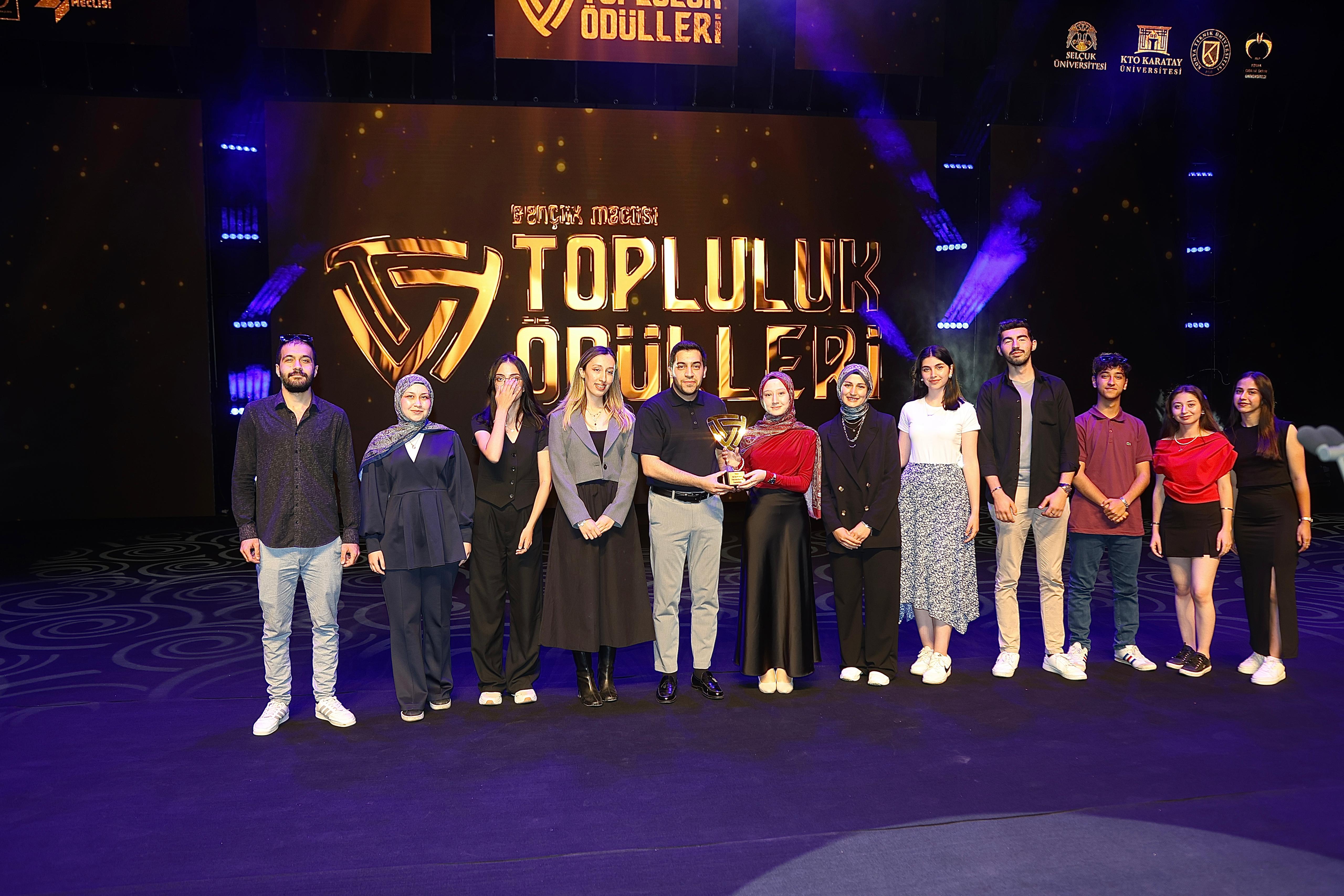 KONYA BÜYÜKŞEHİR GENÇLİK MECLİSİ TOPLULUK ÖDÜLLERİ SAHİPLERİNİ BULDU