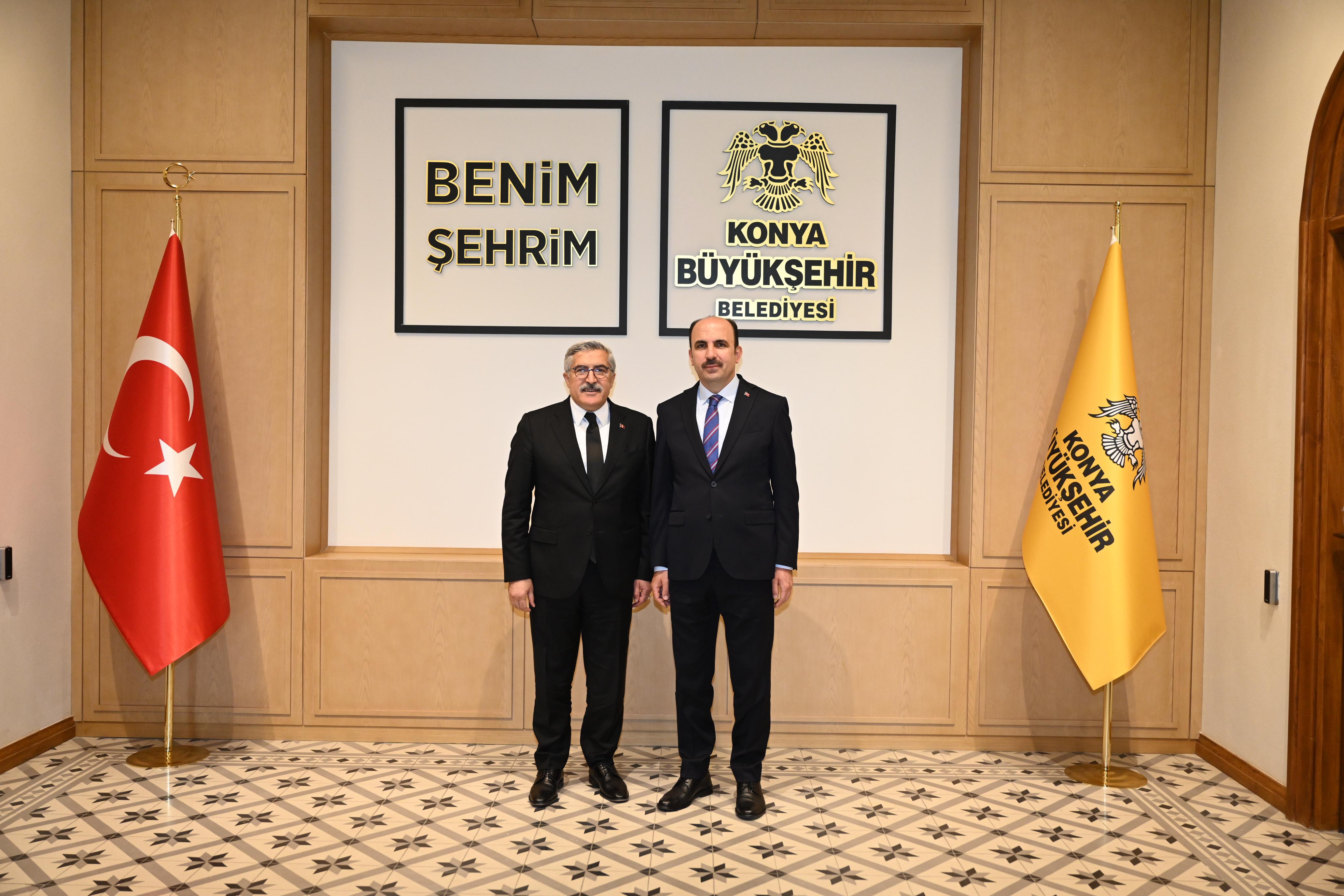 AK PARTİ GENEL BAŞKAN YARDIMCISI YAYMAN BAŞKAN ALTAY’I ZİYARET ETTİ