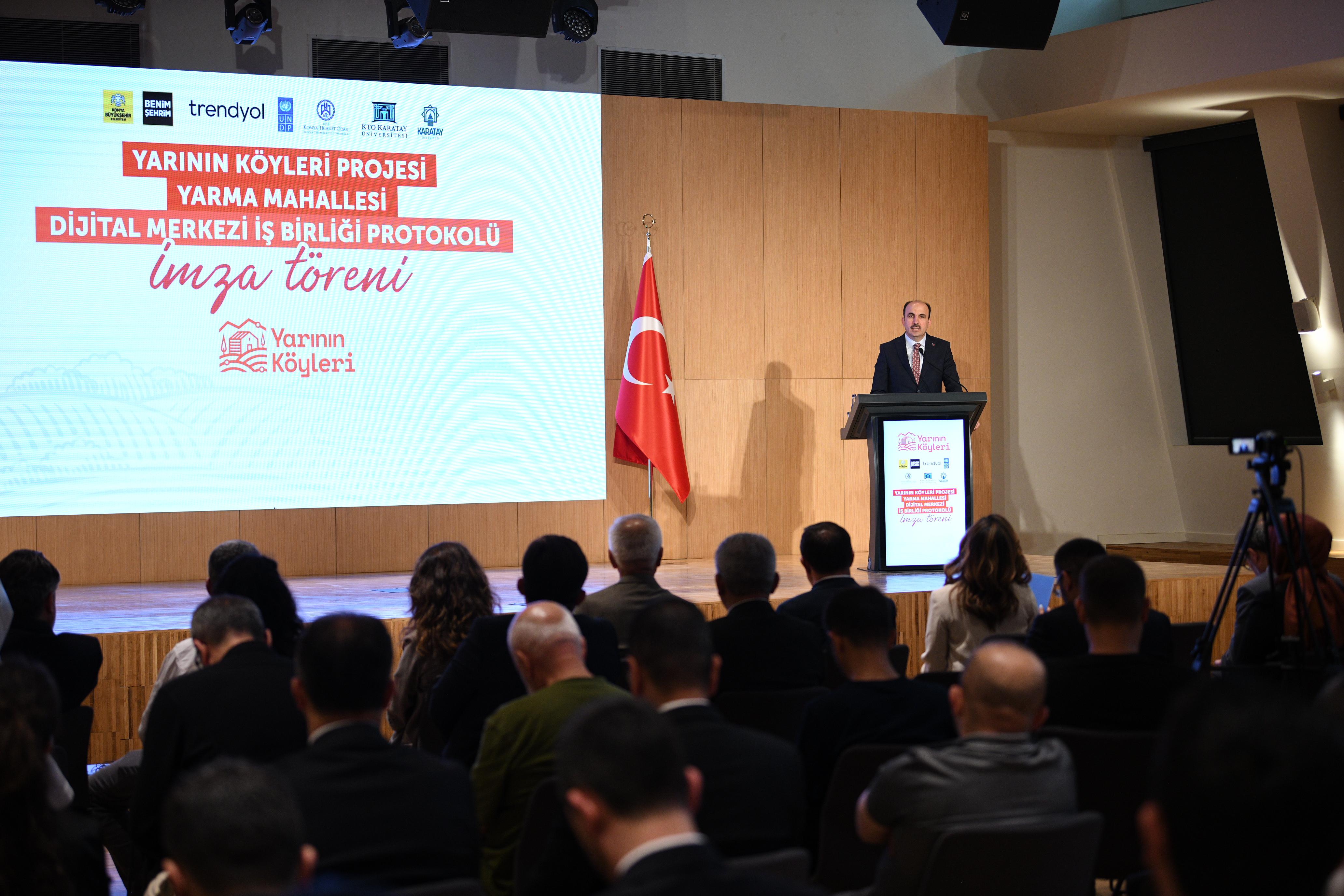 “YARININ KÖYLERİ PROJESİ” PROTOKOLÜ İMZA TÖRENİ DÜZENLENDİ