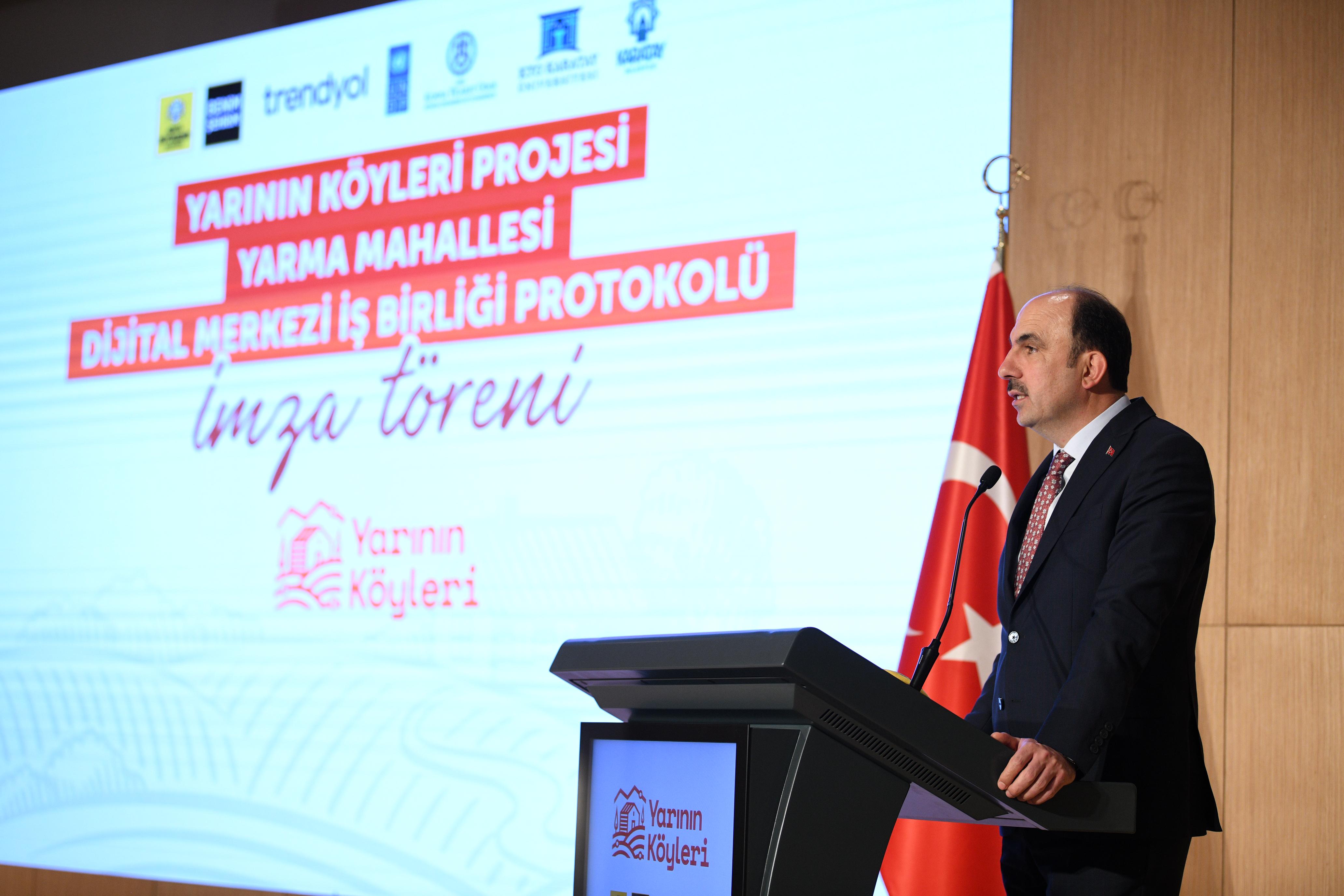 “YARININ KÖYLERİ PROJESİ” PROTOKOLÜ İMZA TÖRENİ DÜZENLENDİ