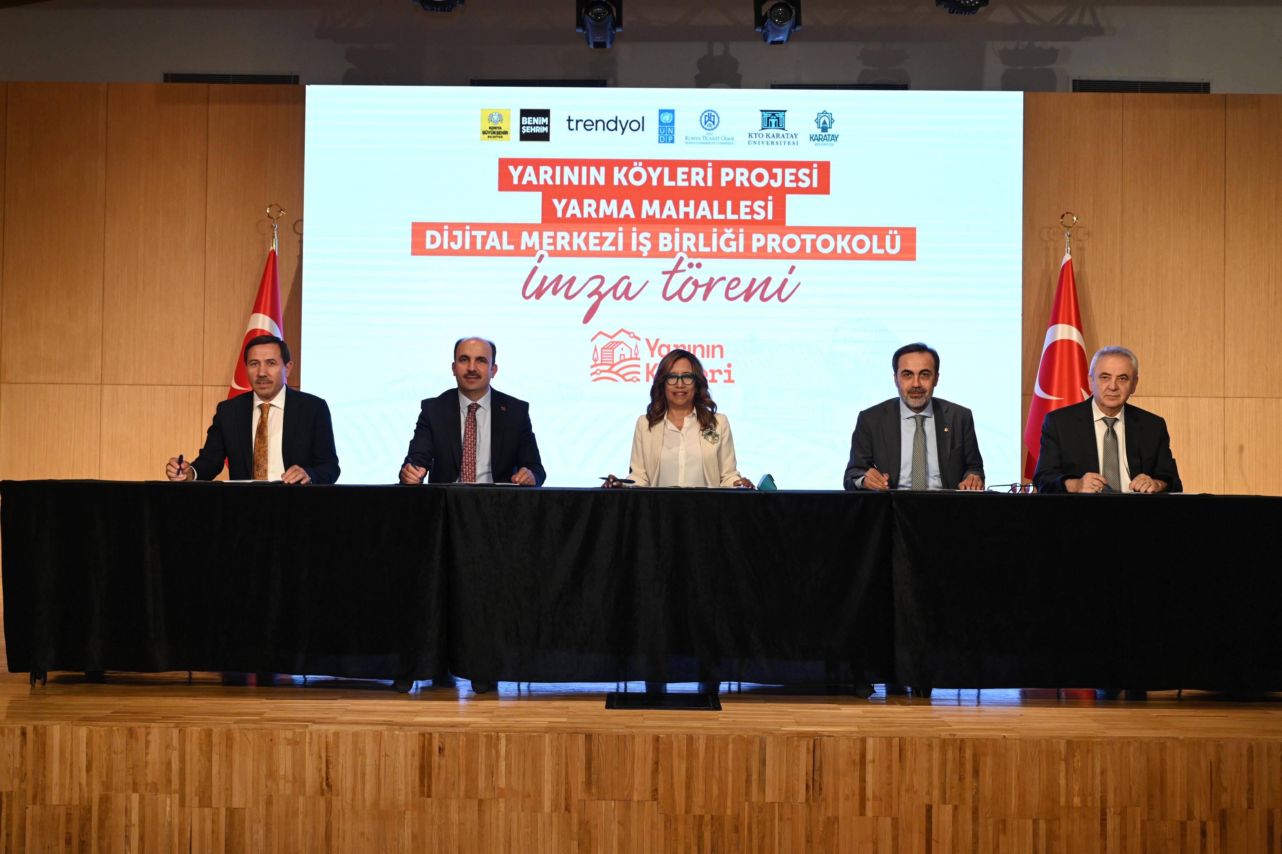 “YARININ KÖYLERİ PROJESİ” PROTOKOLÜ İMZA TÖRENİ DÜZENLENDİ