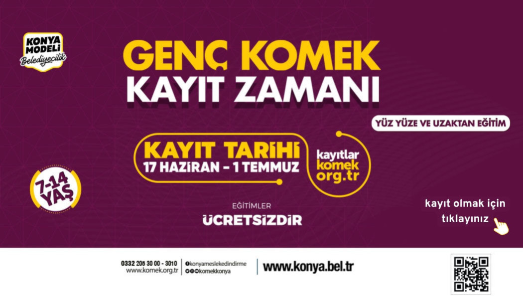 GENÇ KOMEK YAZ OKULU KAYITLARI BAŞLADI