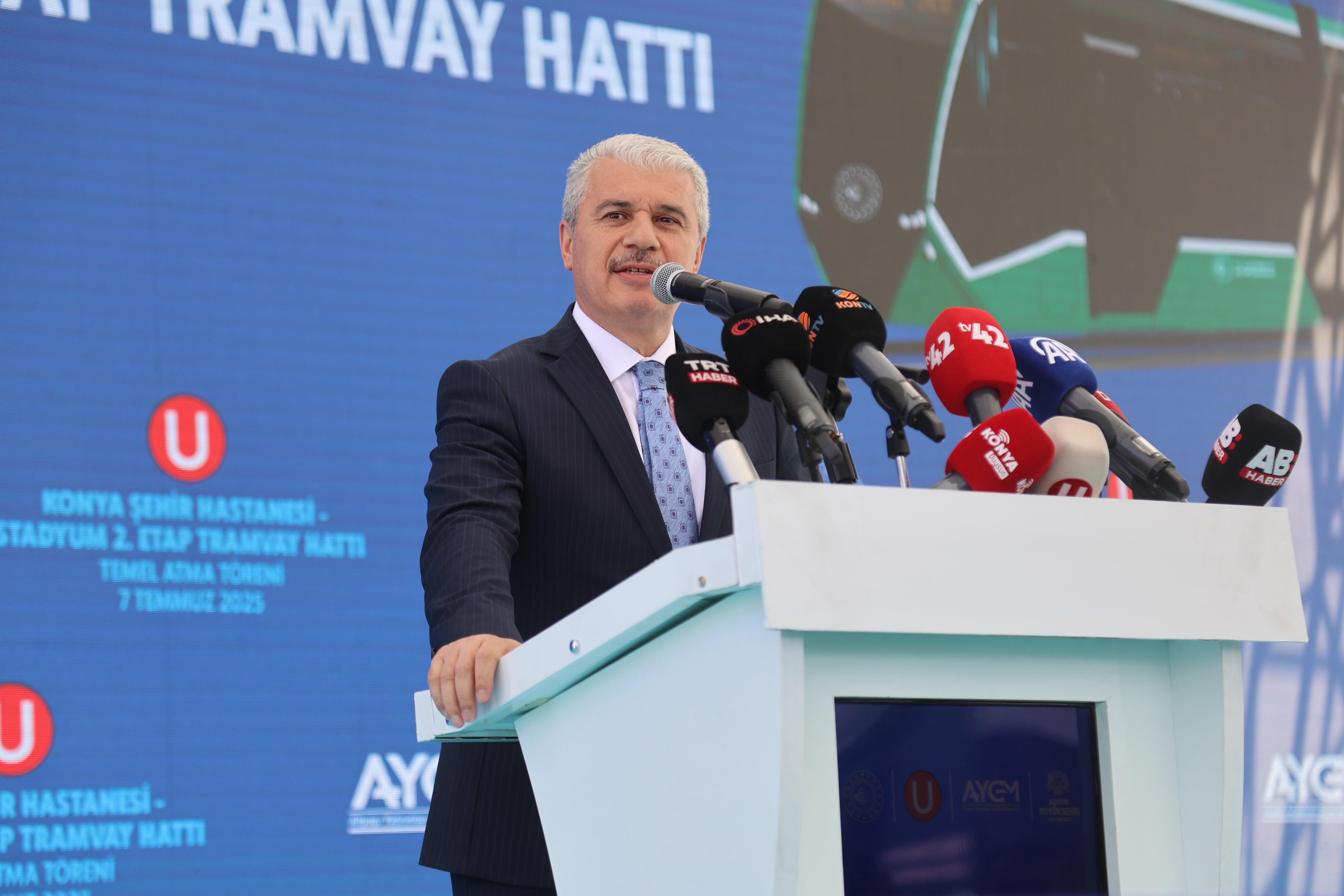 STADYUM-ŞEHİR HASTANESİ TRAMVAY HATTI 2. ETABININ TEMELİ ATILDI