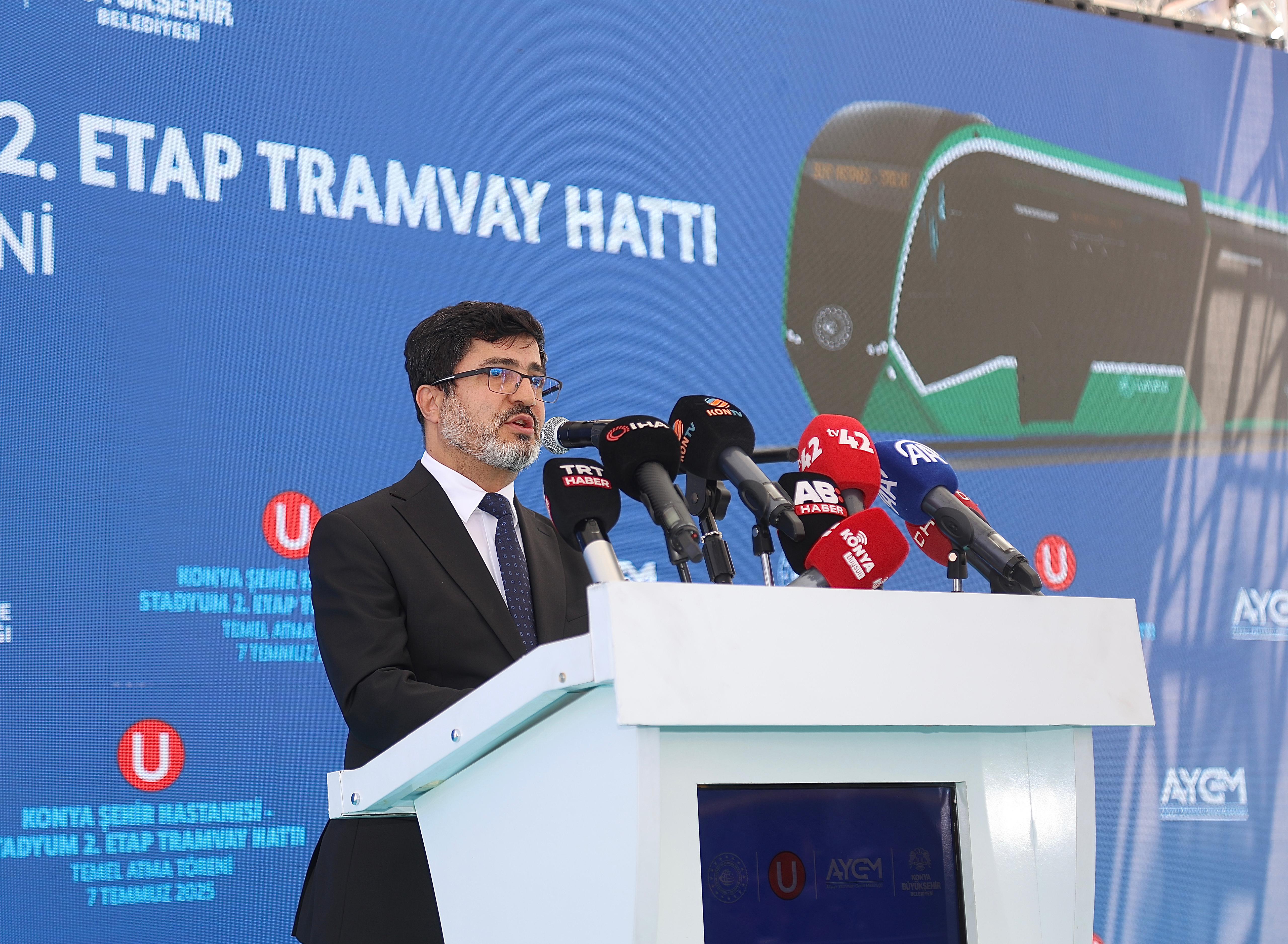 STADYUM-ŞEHİR HASTANESİ TRAMVAY HATTI 2. ETABININ TEMELİ ATILDI