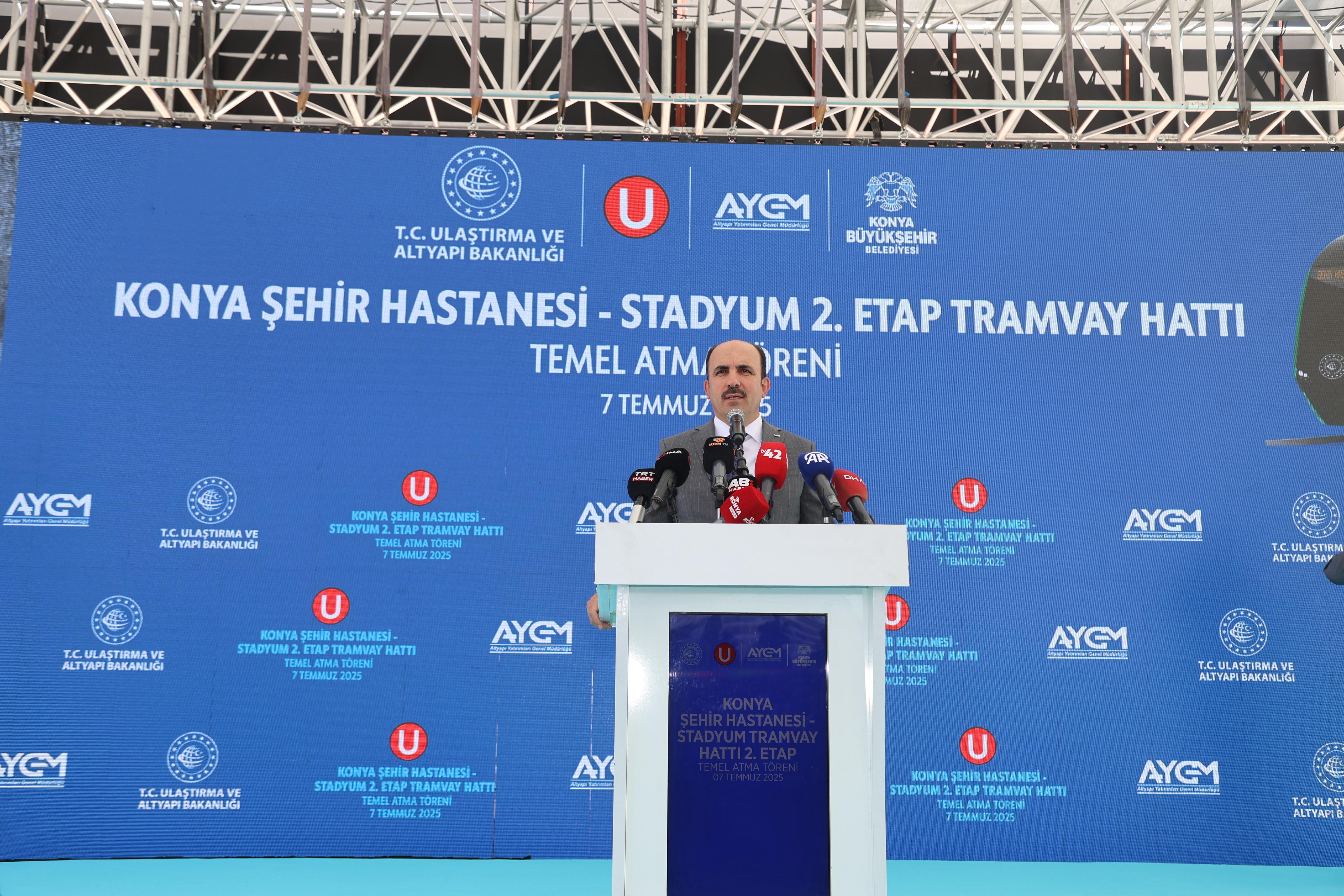 STADYUM-ŞEHİR HASTANESİ TRAMVAY HATTI 2. ETABININ TEMELİ ATILDI