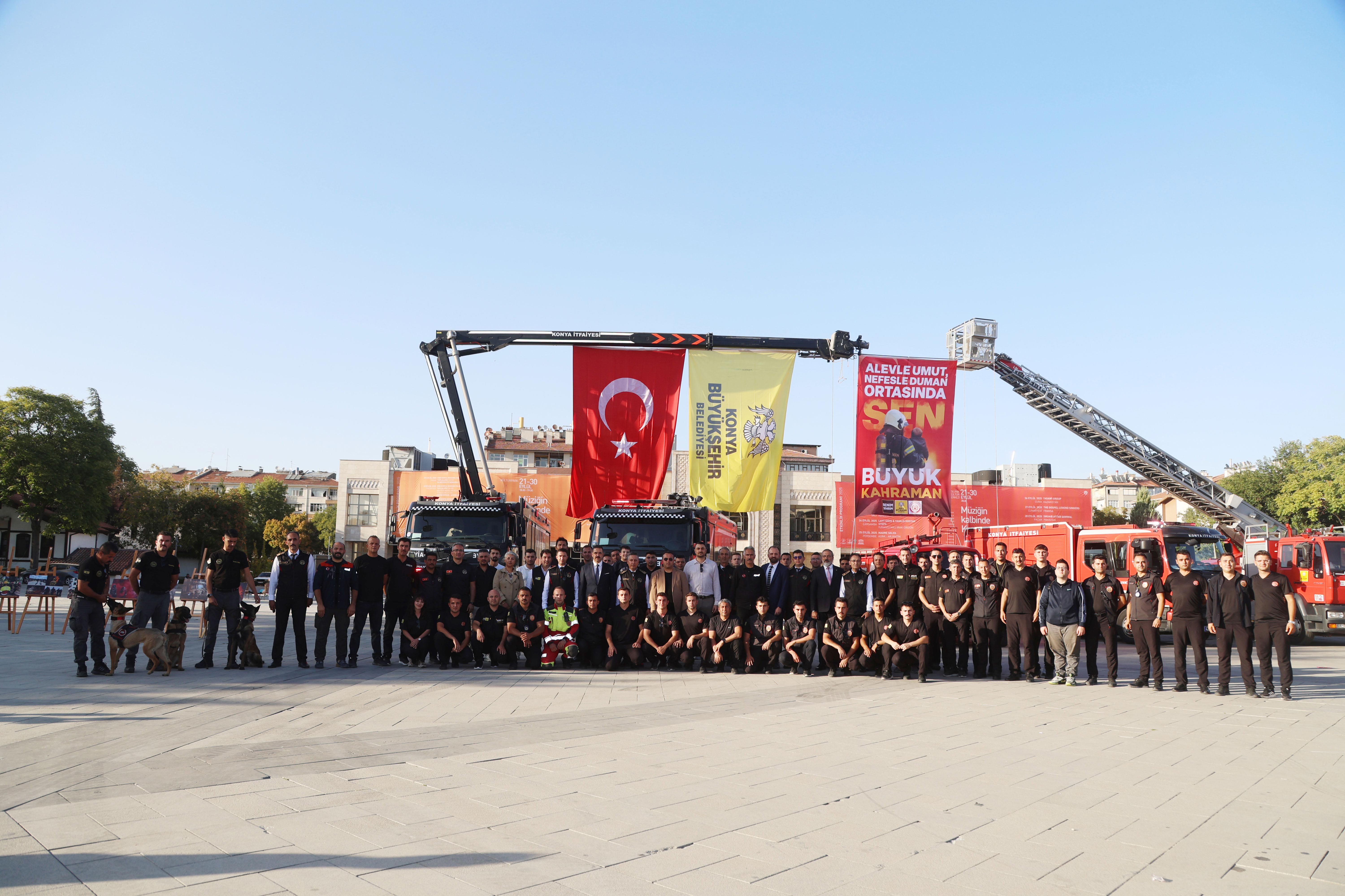 KONYA BÜYÜKŞEHİR’DEN İTFAİYE HAFTASI’NDA “FARKINDALIK” ETKİNLİĞİ