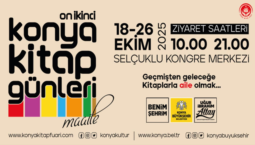 BAŞKAN ALTAY TÜM KİTAPSEVERLERİ 12. KONYA KİTAP GÜNLERİ’NE DAVET ETTİ