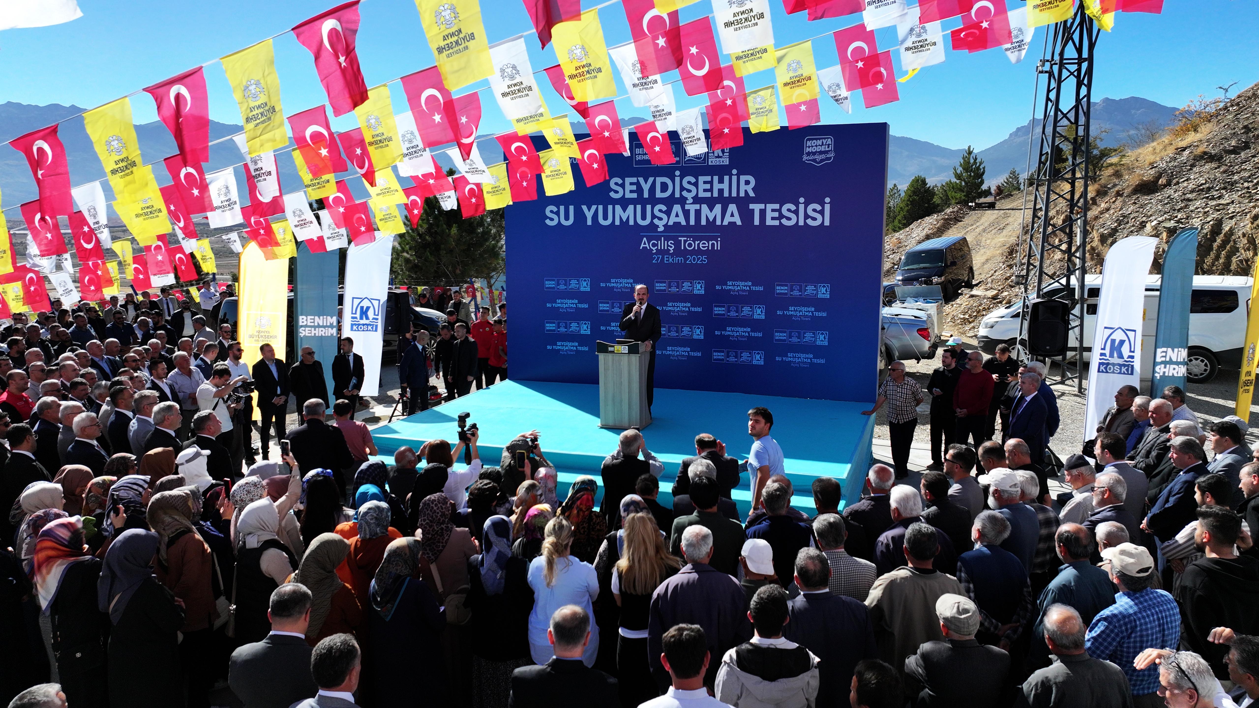 BAŞKAN ALTAY SEYDİŞEHİR’E KAZANDIRILAN 65 MİLYON LİRALIK SU YUMUŞATMA TESİSİNİ AÇTI