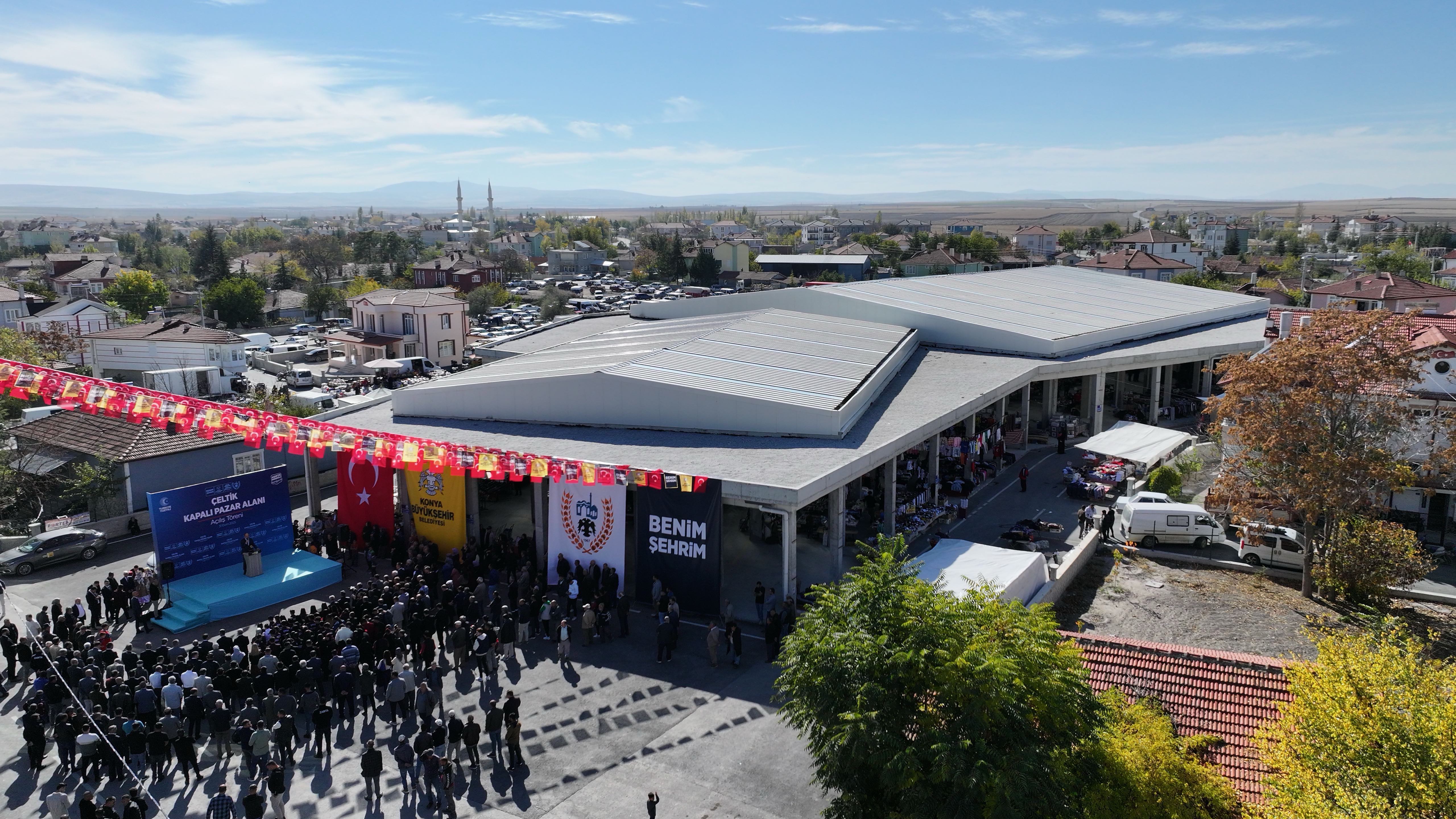 BAŞKAN ALTAY 102 MİLYON LİRA BEDELLE ÇELTİK’E KAZANDIRILAN KAPALI PAZAR YERİ’NİN AÇILIŞINI YAPTI
