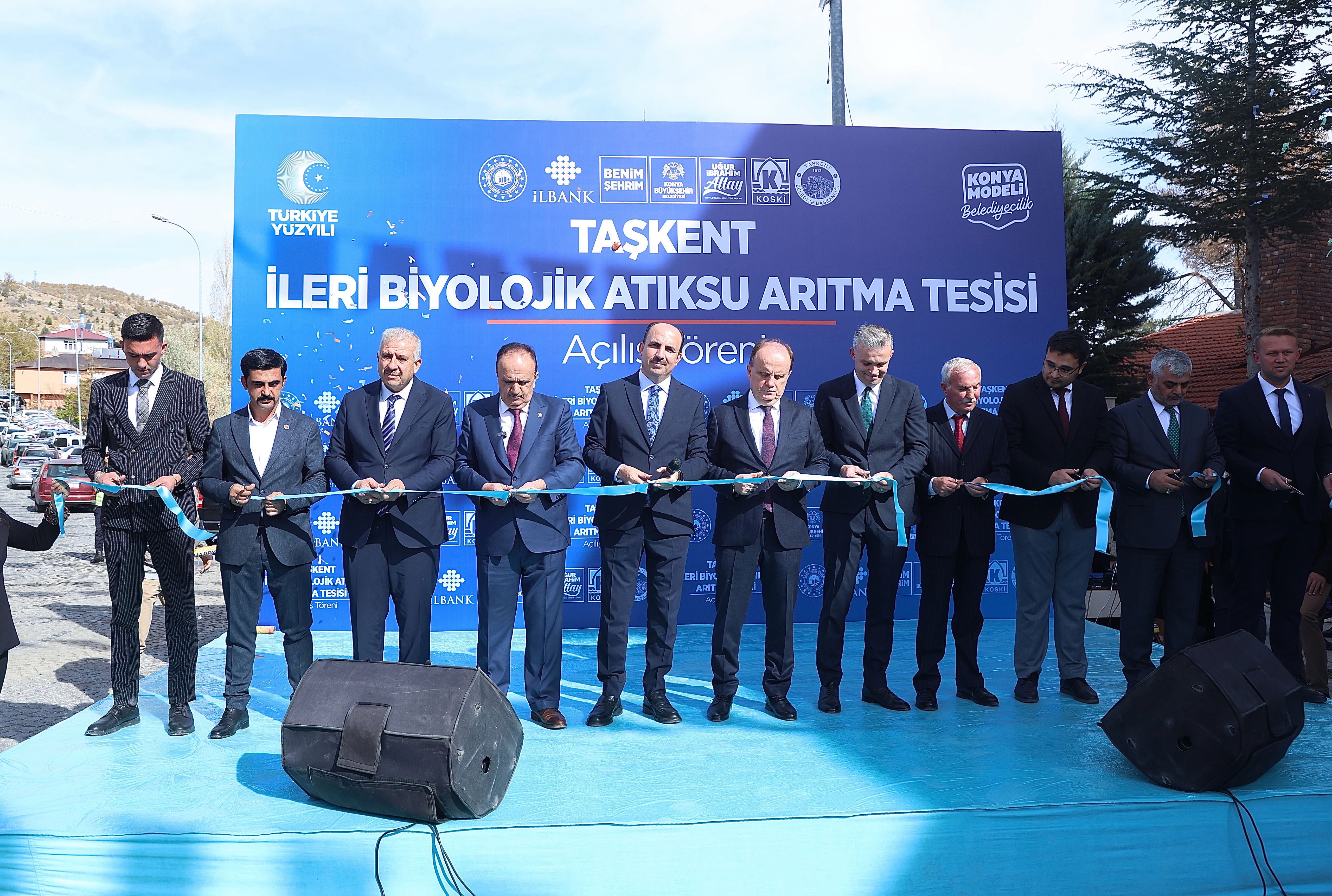 MİLLETVEKİLİ BAYKAN VE BAŞKAN ALTAY TAŞKENT İLERİ BİYOLOJİK ATIK SU ARITMA TESİSİ’NİN AÇILIŞINI YAPTI