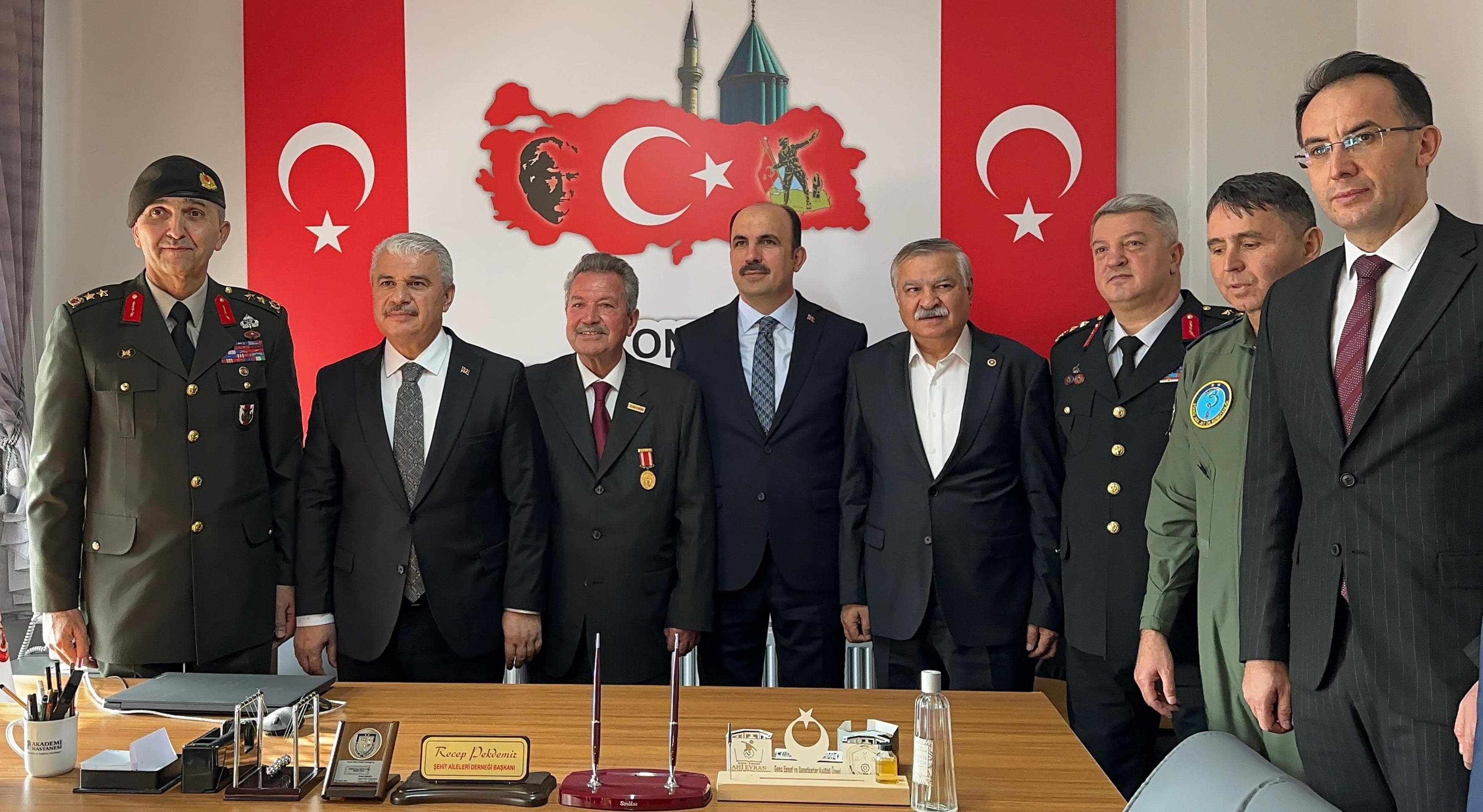 KONYA BÜYÜKŞEHİR TARAFINDAN YENİLENEN ŞEHİT AİLELERİ DERNEĞİ BİNASININ AÇILIŞI DUALARLA YAPILDI