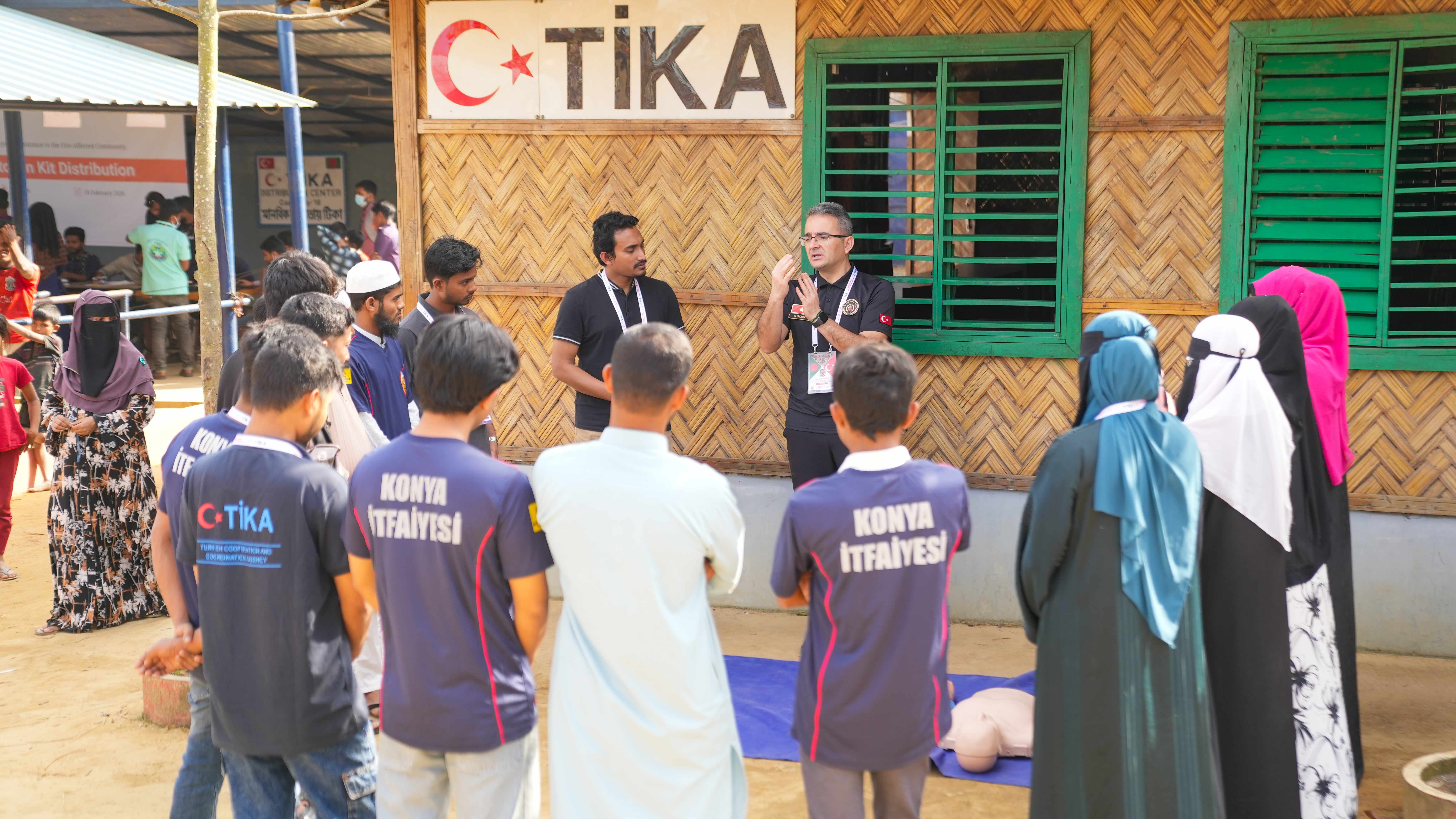 KONYA BÜYÜKŞEHİR VE TİKA’DAN ARAKANLI MÜLTECİLERE AFET EĞİTİMİ