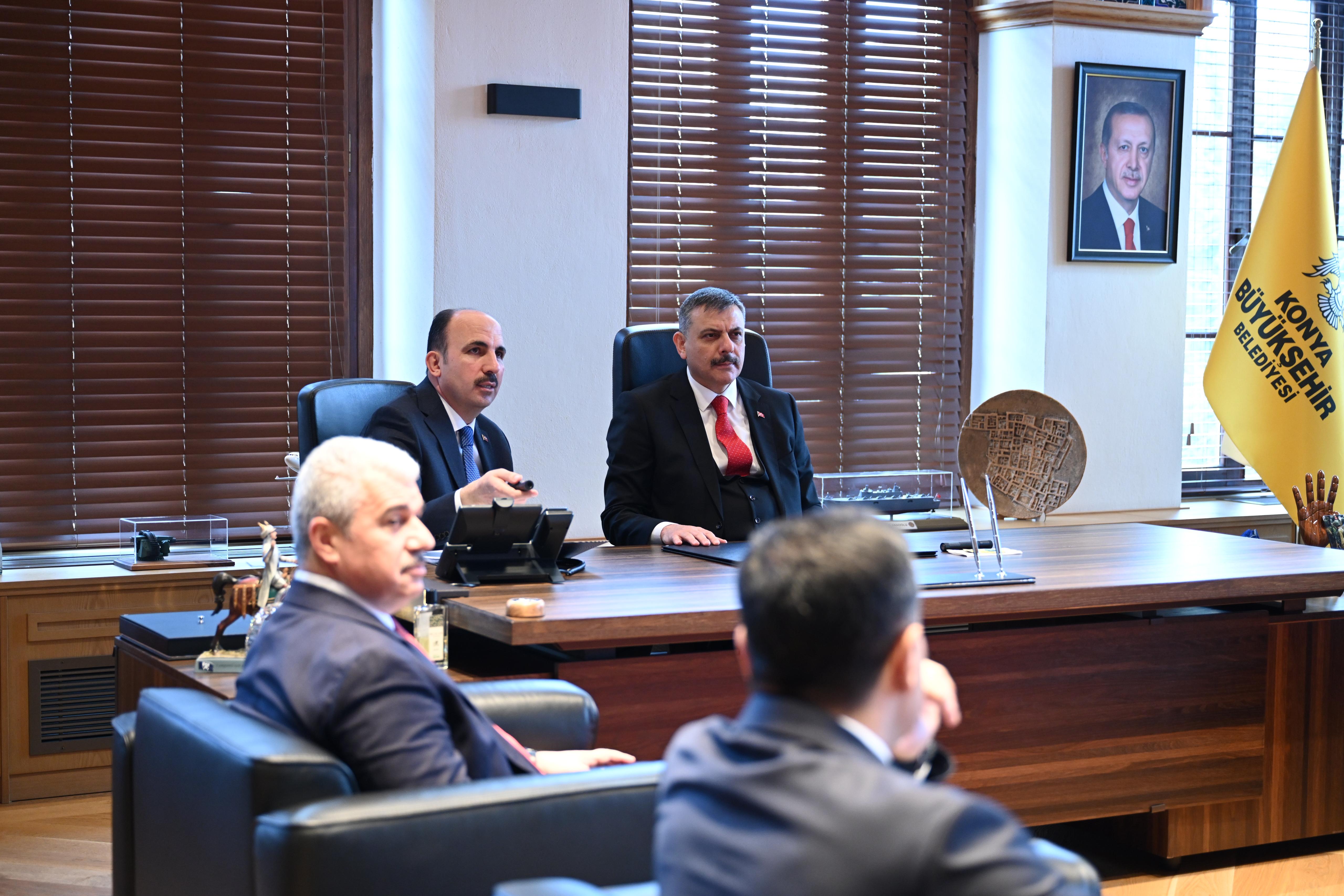 İÇİŞLERİ BAKANI ÇİFTÇİ BAŞKAN ALTAY’I ZİYARET ETTİ