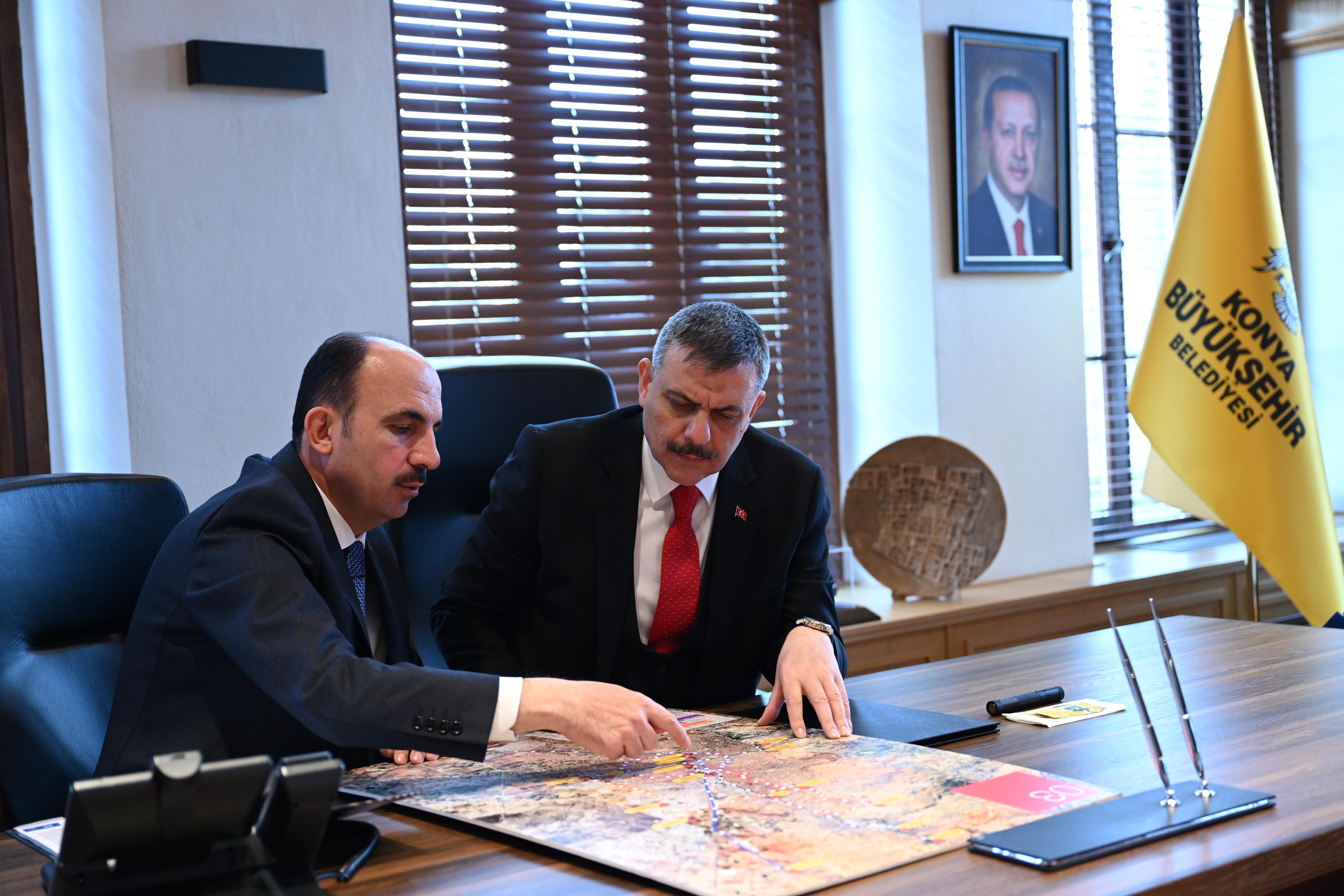 İÇİŞLERİ BAKANI ÇİFTÇİ BAŞKAN ALTAY’I ZİYARET ETTİ